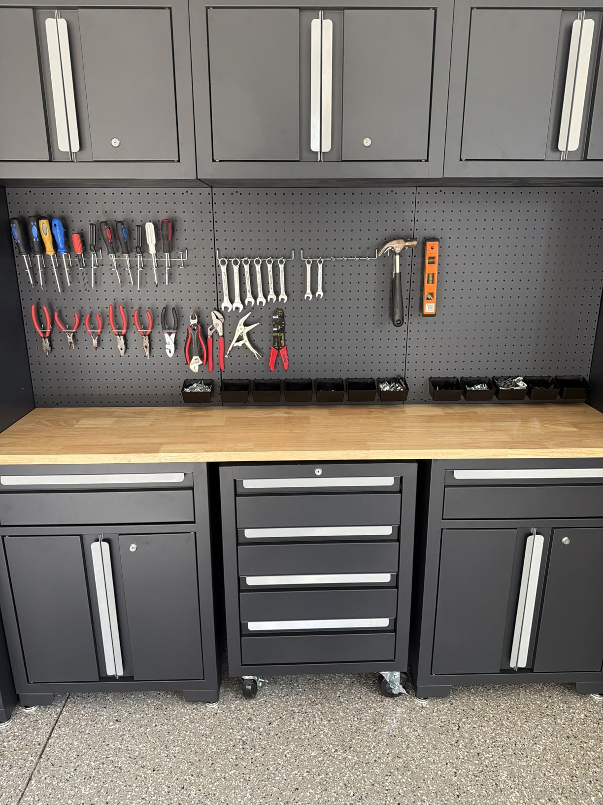 INCLY 278PCS Pegboard Accessories Organizer Kit, Peg Board Hooks Assortment with Bins for Organizing Various Tools, Fit 1/8 or 1/4 inch Pegboard for Hanging Storage, Garage Wall Attachments customer photo 2