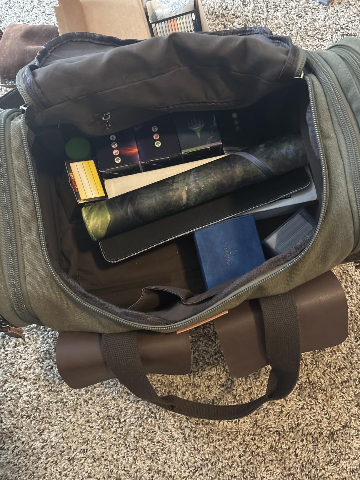 Wildroad Waxed Canvas Duffle Bag - 50L Waterproof Weekender Overnight Travel Bag customer photo 2