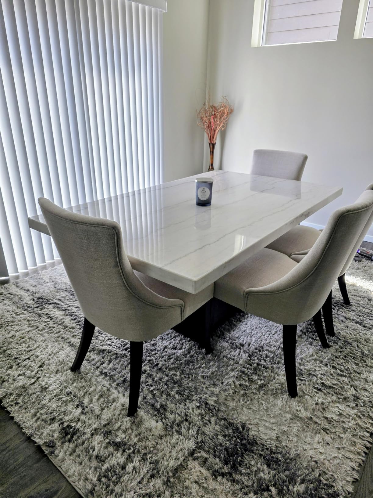 CHITA Farmhouse Tufted Dining Chairs, Modern Upholstered Chairs, Fabric High Back Dining Room Chairs Set of 2, Linen customer photo 1