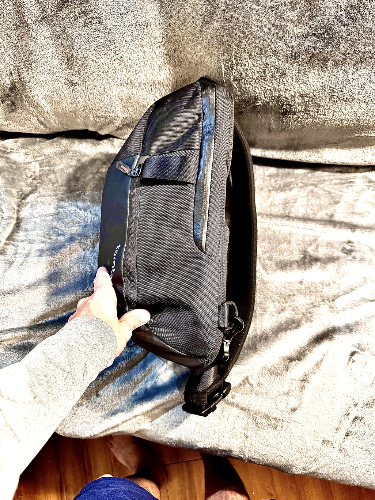 tomtoc 7L Sling Backpack Crossbody Bag for Men Women, EDC Daypack Chest Shoulder Bag for 14-inch MacBook Pro, iPad, Organized, Daily Use, Work, Travel customer photo 2