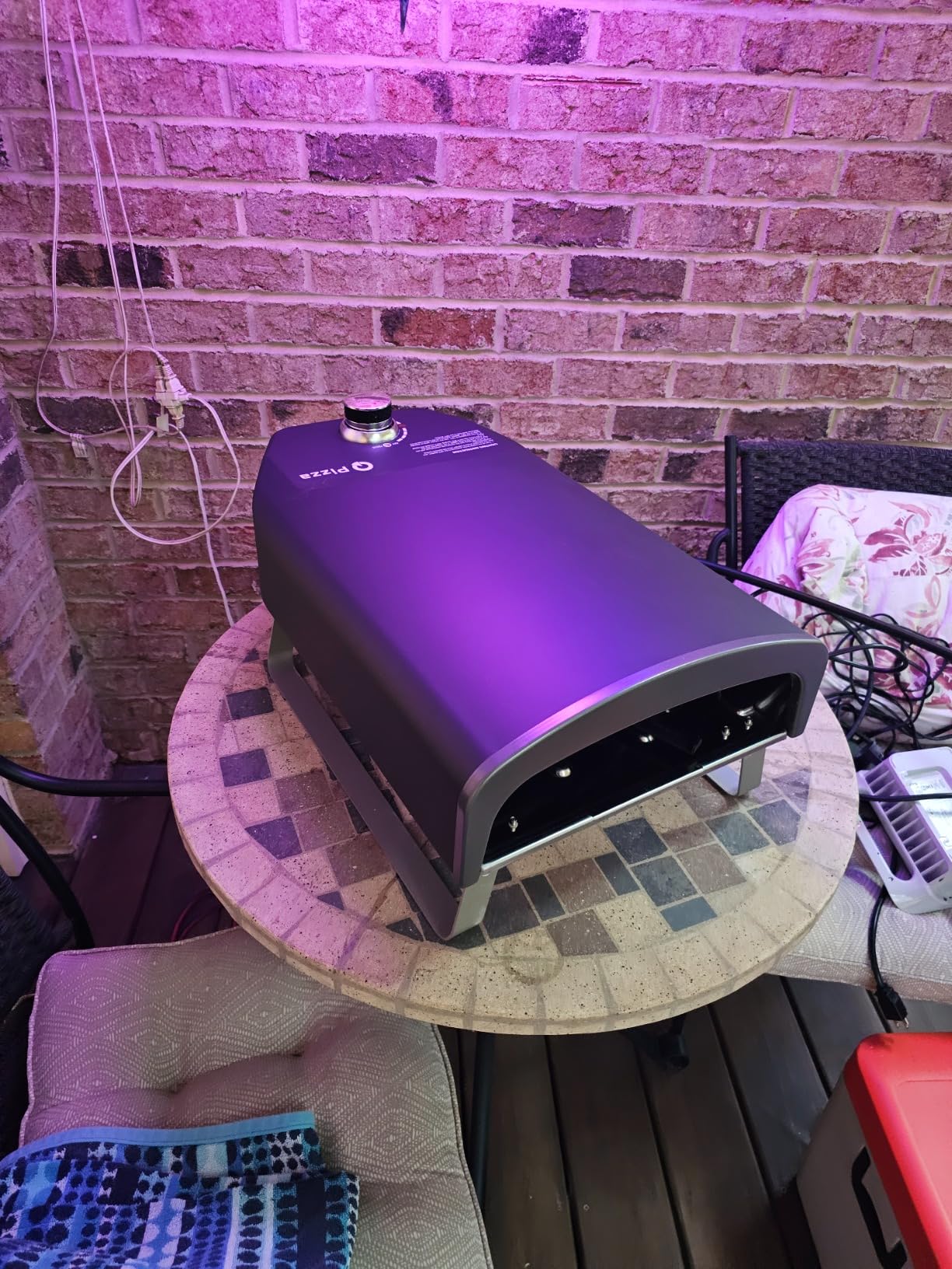 Gas Pizza Oven with Automatic Rotating Stone - Portable Propane Grill Oven customer photo 2