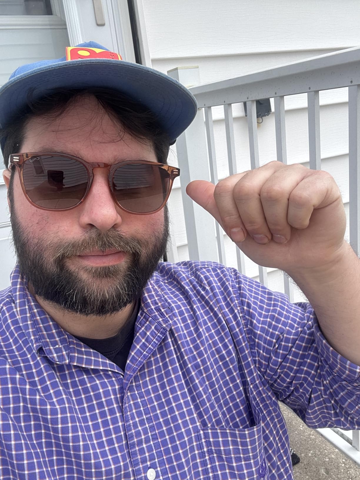 WMP Eyewear - Men's Polarized Modern Rounded Square Sunglasses customer photo 1