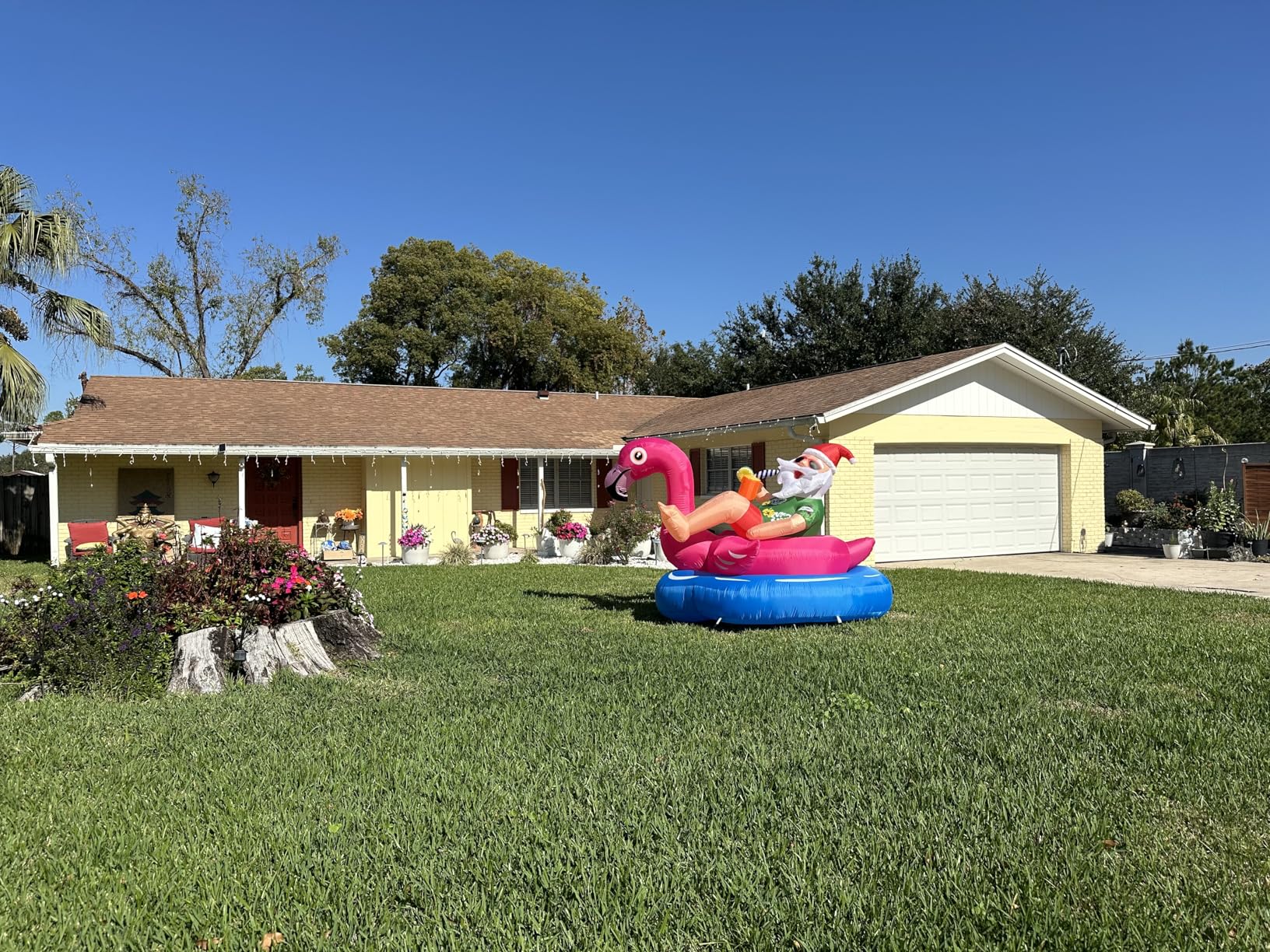 ZPISF 6 FT Christmas Inflatables Outdoor Decorations, Cute Christmas Blow Up Yard Decorations Gingerbread Man in Hot Cocoa Mug Scene for Garden Lawn Xmas Decor customer photo 1