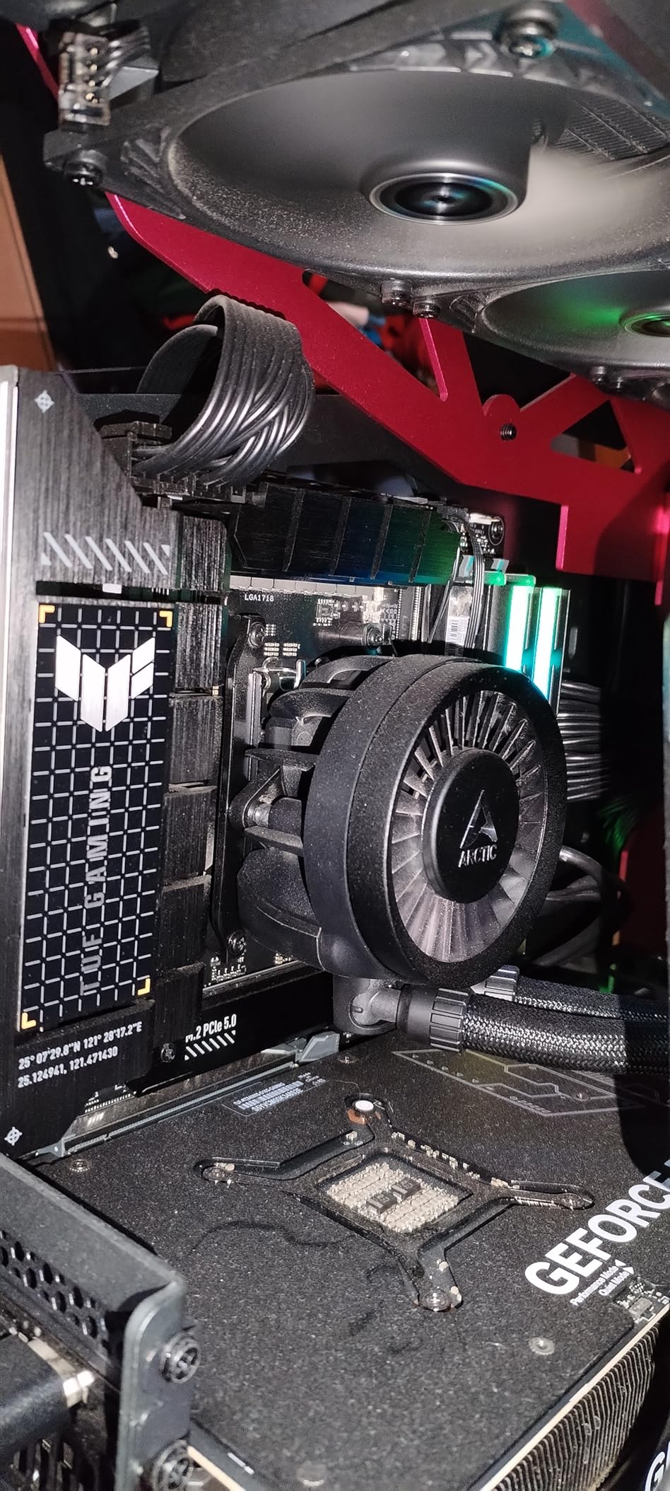 ASUS TUF Gaming X670E-PLUS WiFi 6E Socket AM5 (LGA 1718) Ryzen 7000 ATX Gaming Motherboard(16 Power Stages, PCIe 5.0, DDR5 Memory, Four M.2 Slots, 2.5 Gb LAN, USB 4, Aura RGB Lighting) customer photo 2