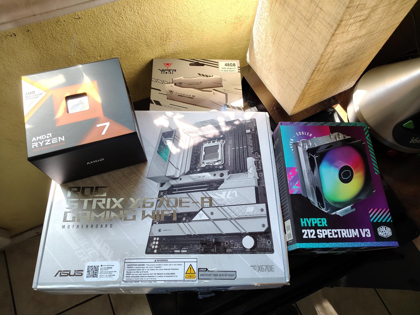 ASUS ROG STRIX X670E-A GAMING WIFI AMD X670 AM5 Ryzen Desktop 9000 8000 & 7000 ATX Motherboard, 16+2 Power Stages, PCIe 5.0, DDR5, 4x M.2 Slots with Heatsink, USB 3.2 Gen 2x2, WiFi 6E, AI Cooling II customer photo 1
