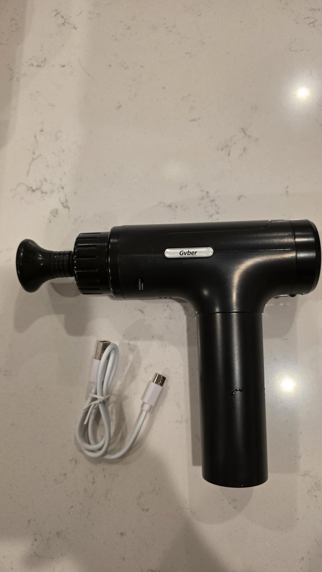 Gvber Massage Gun, Massage Gun Deep Tissue, Handheld Back Massager for Athletes, Percussion Muscle Massager with 6 Attachments & 30 Speed customer photo 2