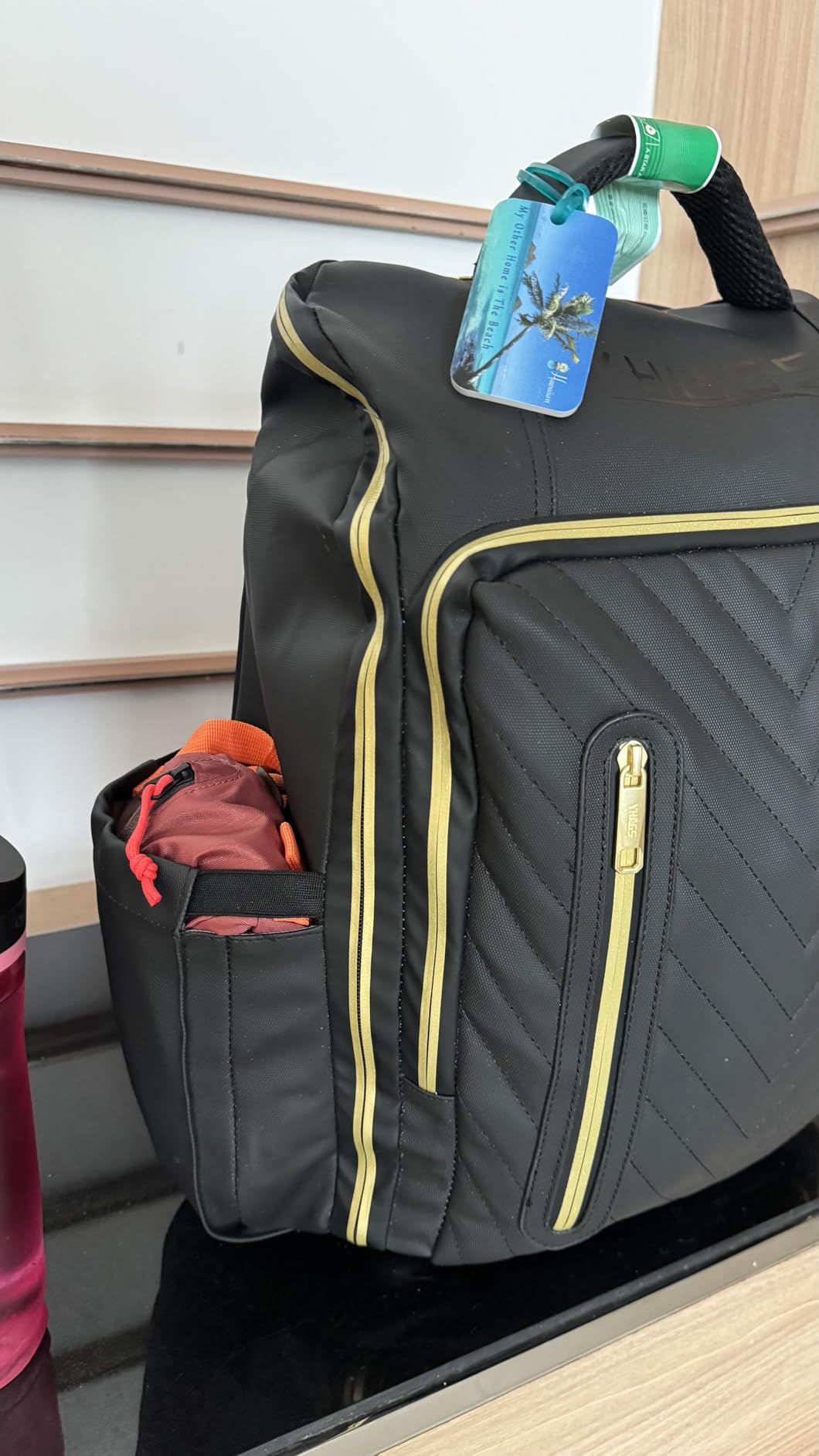 Rolling Backpack with Wheels, Waterproof Wheeled Backpack with USB Ports for Men Women, 15.6 Inch Travel Laptop Backpack with Wheels for Adults, Roller Carry-On Luggage Bag for Business Work customer photo 1
