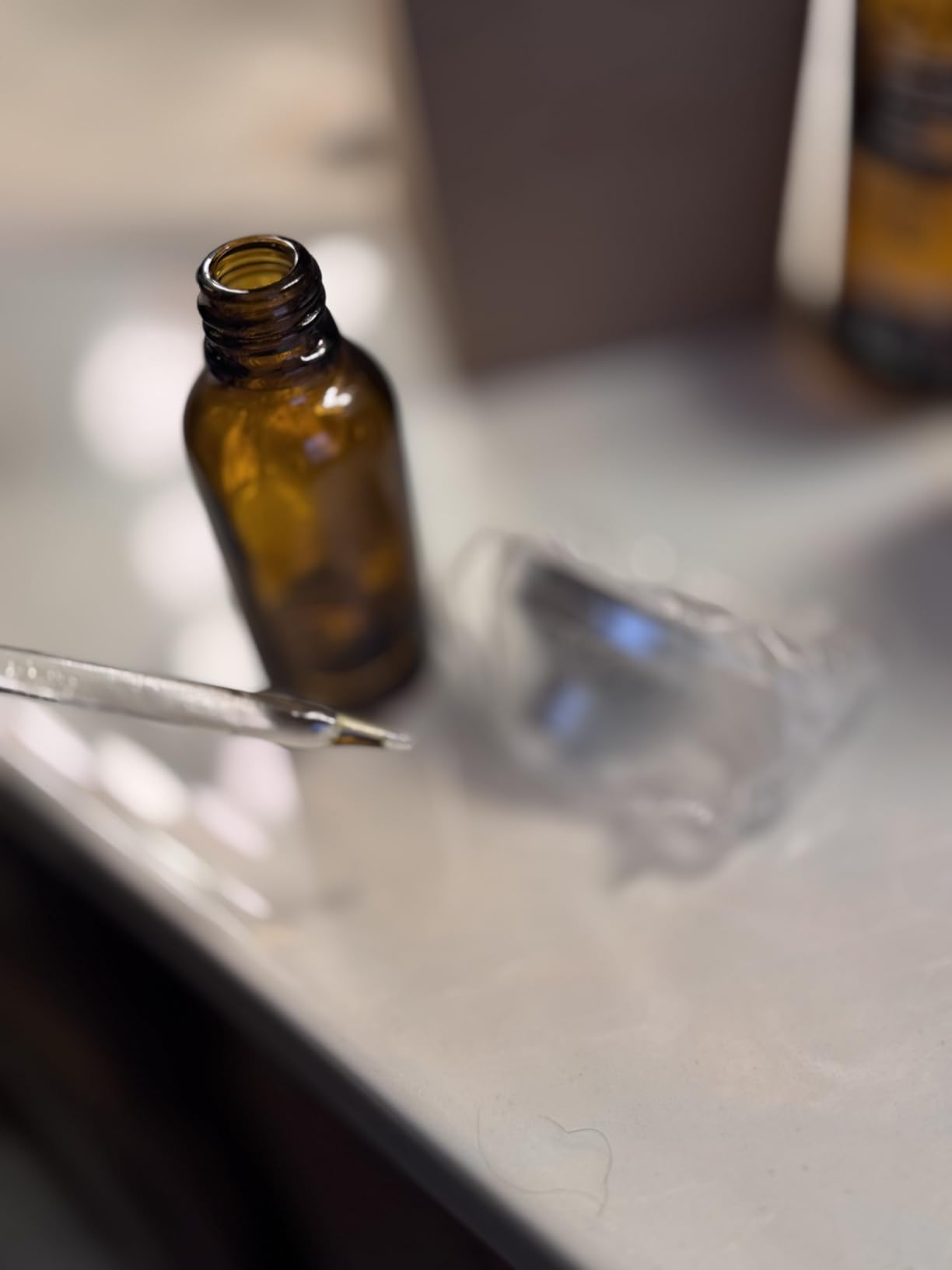 4 Pack, 1 oz Thick Dark Amber Glass Dropper Bottles with 1 Funnels & 4 Labels - 30ml Tincture Bottles with Eye Dropper customer photo 2