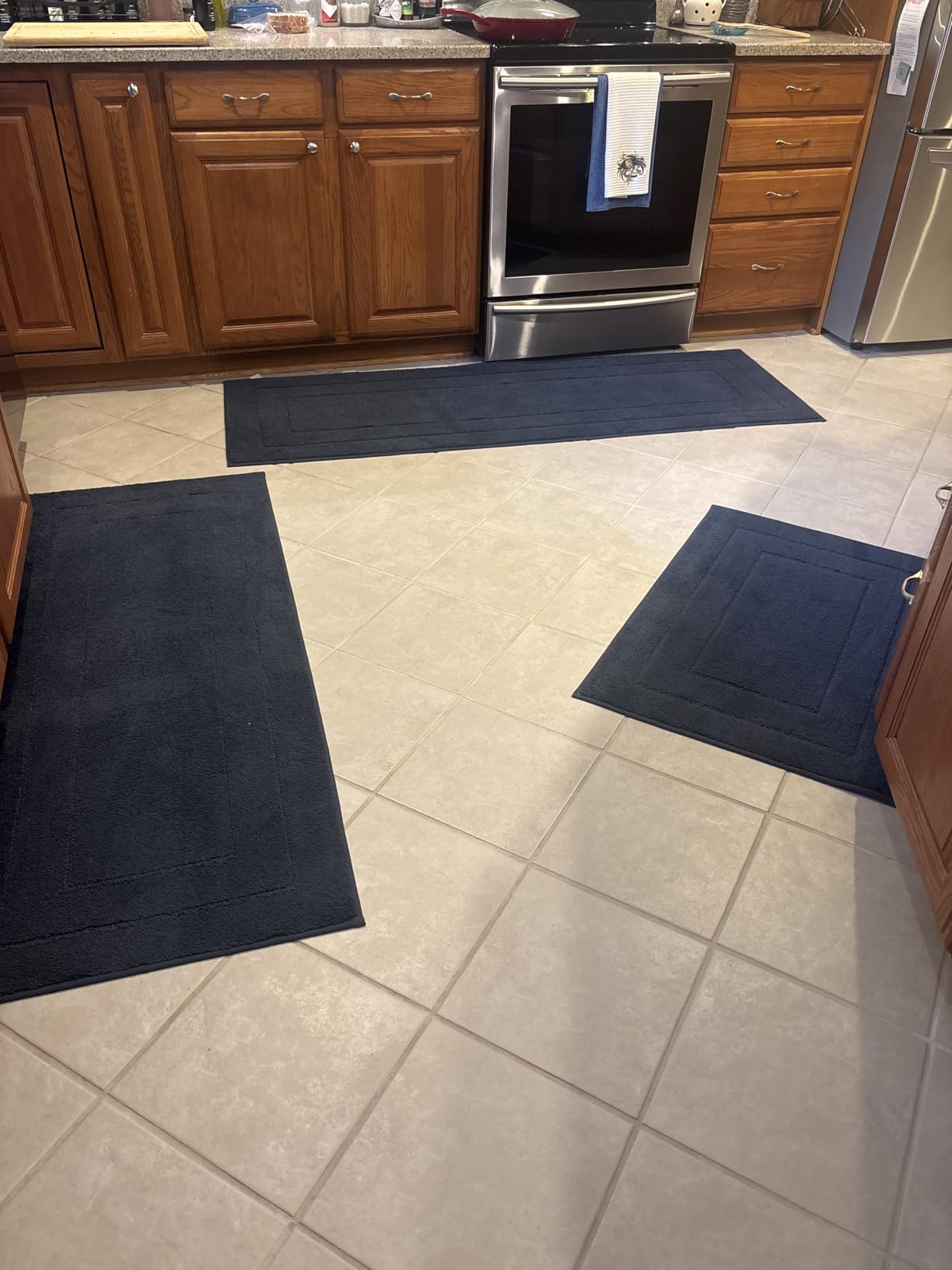 PURRUGS Machine Washable Kitchen Runner Rug 24