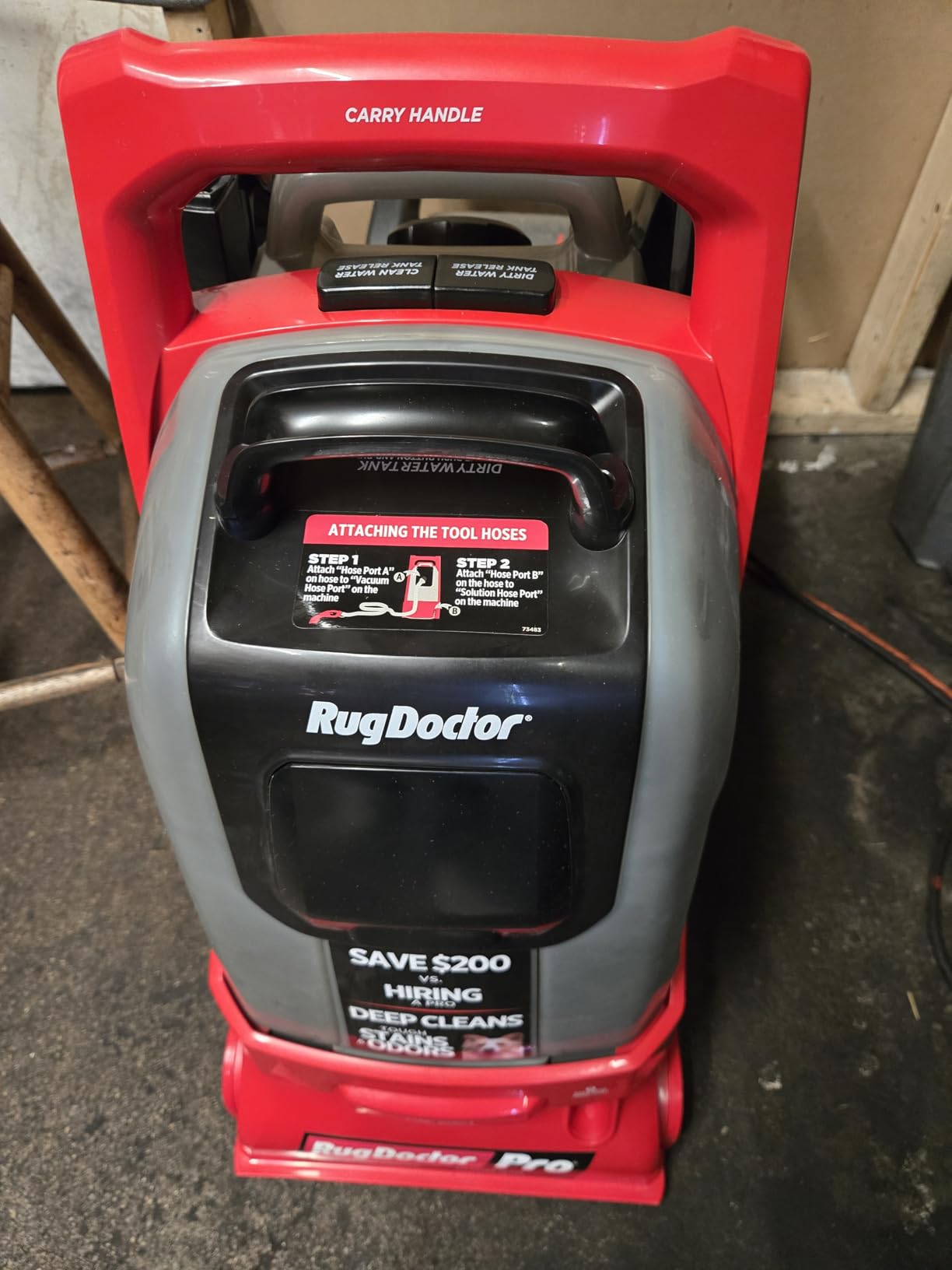 Rug Doctor Pro Deep Commercial Carpet Cleaning Machine - Pet Bundle customer photo 2
