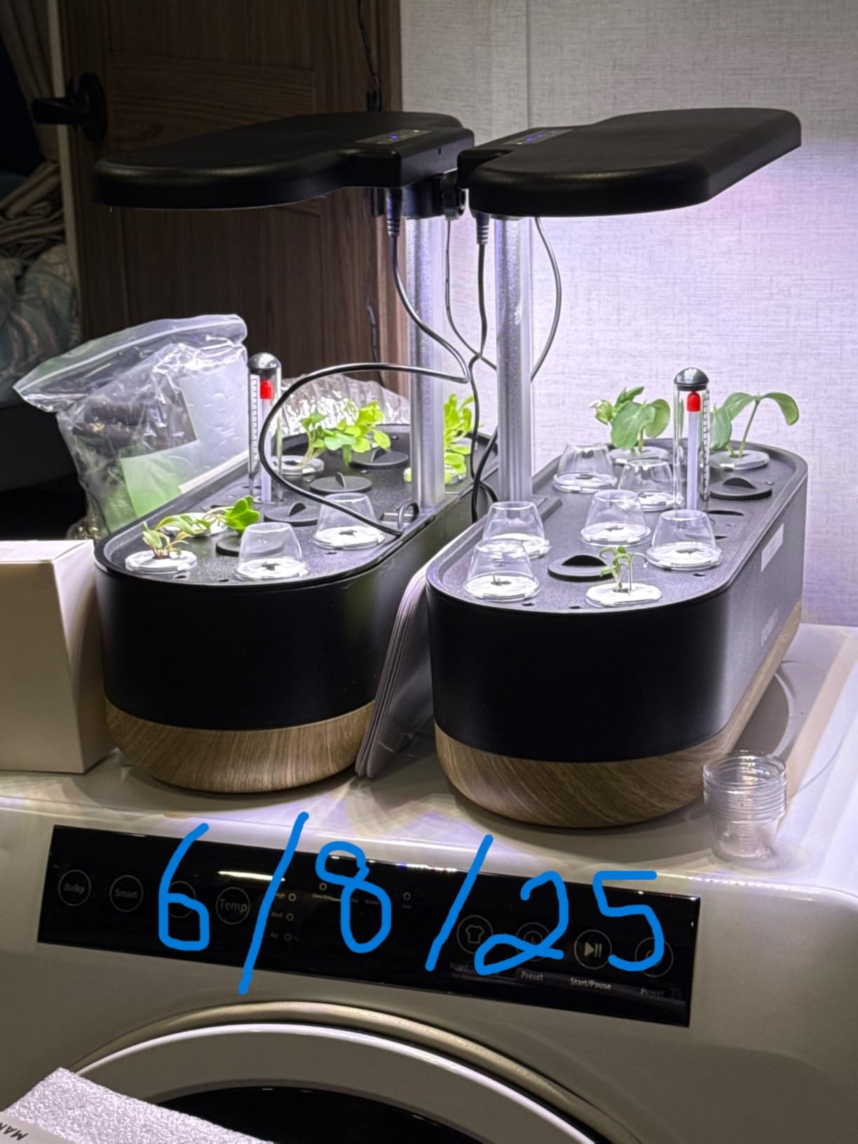 inbloom Hydroponics Growing System 12 Pods, Indoor Herb Garden with LEDs Full-Spectrum Plant Grow Light, Water Shortage Alarm, Automatic Timer, Height Adjustable, Gardening Gifts for Women, White customer photo 1