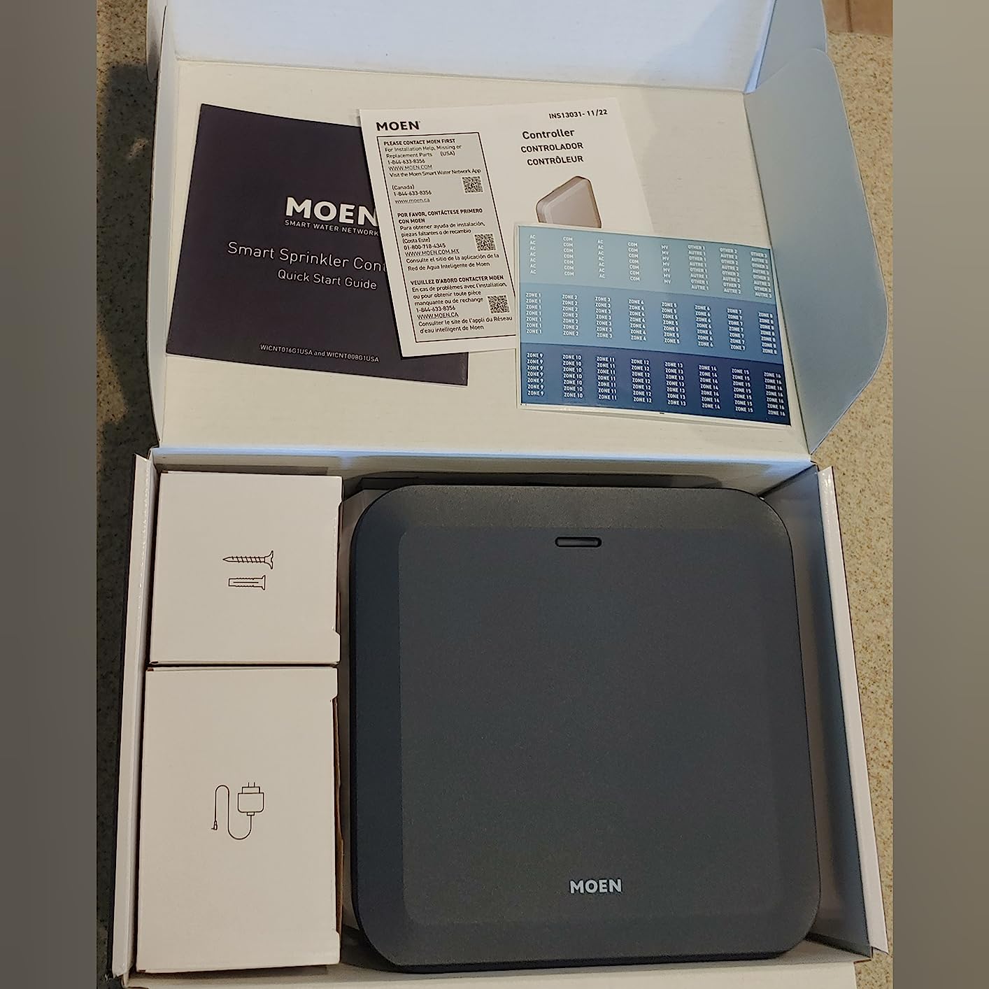 Moen 8-Zone Smart Sprinkler Controller, Wi-Fi Connectible Smart Irrigation System customer photo 2