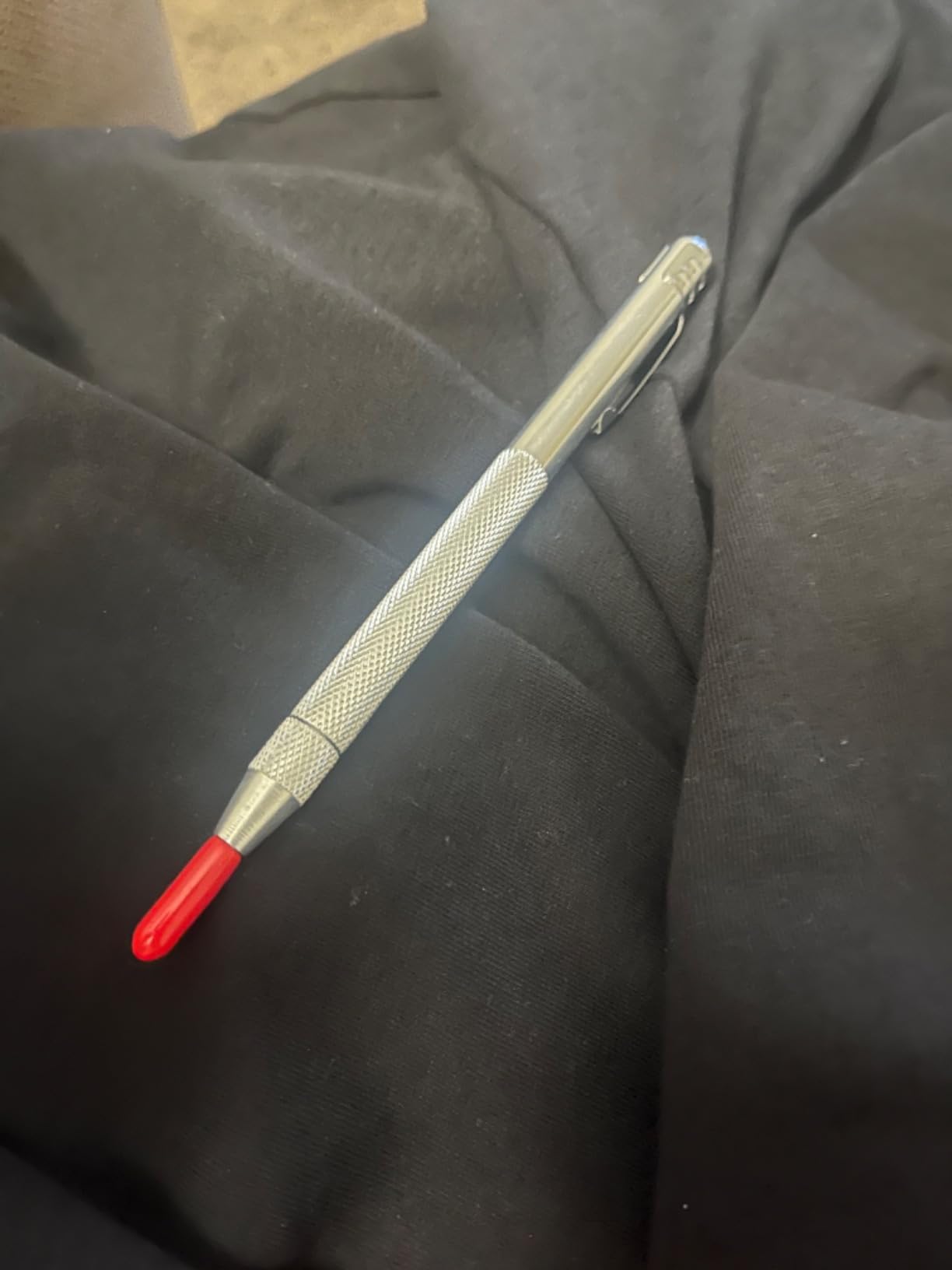2Pcs Tungsten Carbide Tip Scriber With 12 Replacement Marking Tip, Aluminium Magnet Carbide Scribe Tool Etching Pen With Clip, Metal Engraving Pen for Glass / Ceramics / Hardened Steel / Metal Sheet customer photo 2