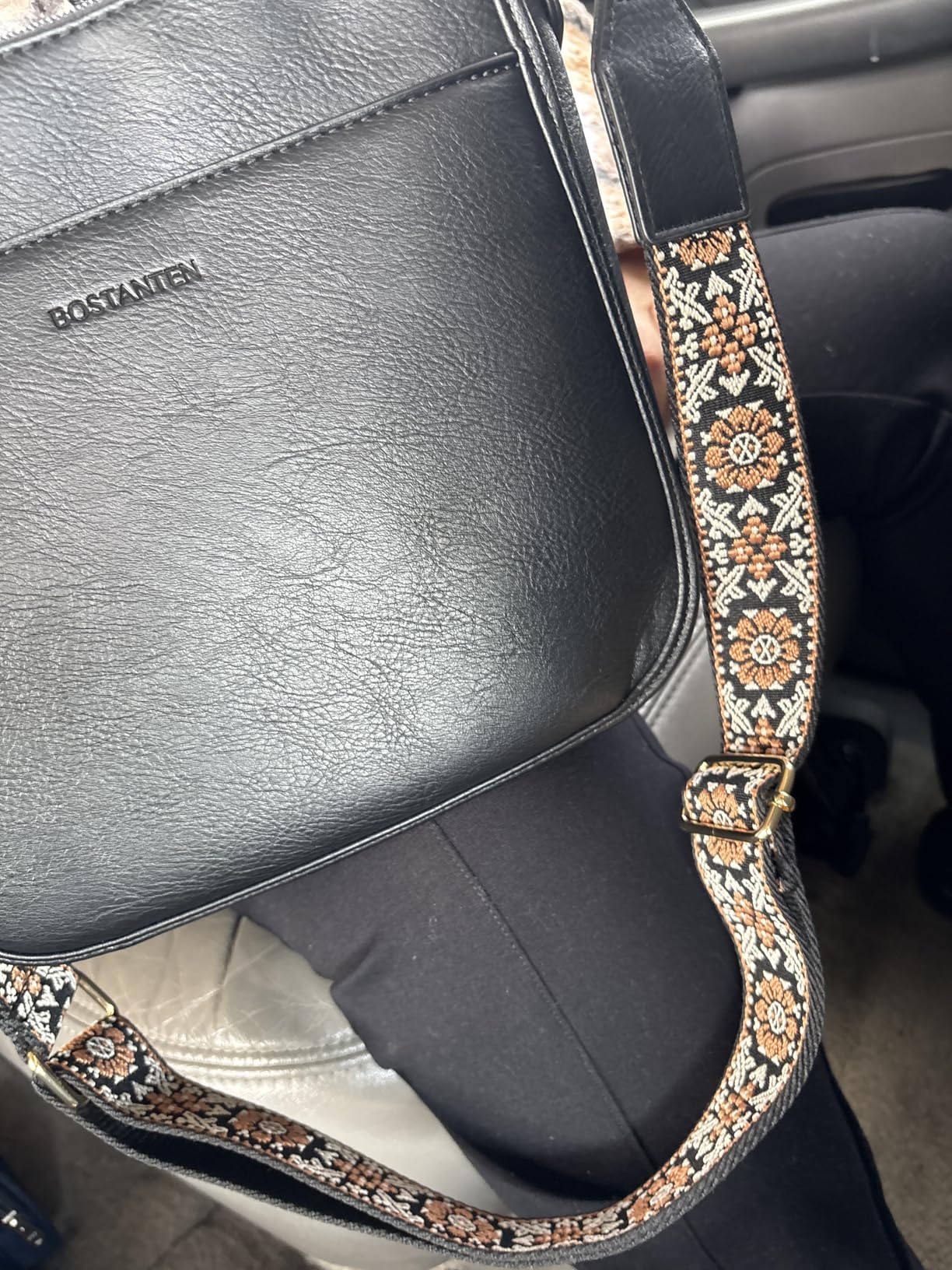Crossbody Bags for Women Trendy Vegan Leather Hobo Purses Shoulder Handbags Wide Shoulder Strap customer photo 2