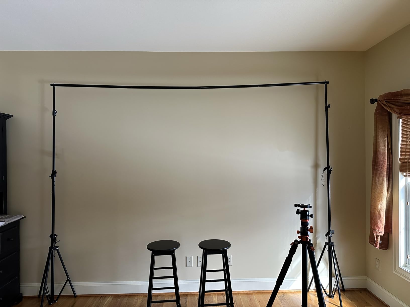 SLOW DOLPHIN Photo Video Studio 10 x 12ft 100% Cotton White Muslin Backdrop with 10 x 10ft Stand Photography Background Support System Kit Clamp, Clips, Carry Bag customer photo 1