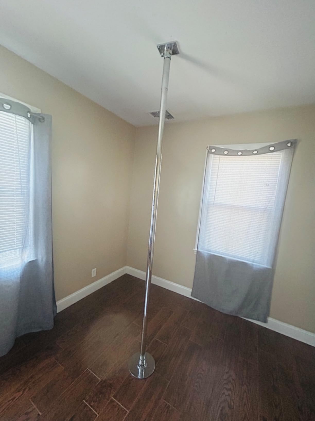 Height Adjustable Permanent Dance Pole with Fixed Plate Enhanced Safety and Stability for Home Dancing customer photo 1