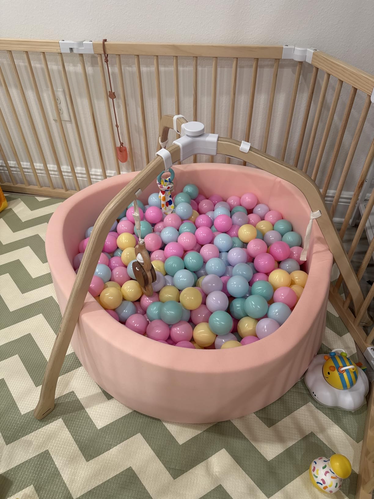 Wilwolfer Foam Ball Pit for Toddlers, Large Baby Ball Pit for Babies with Soft Memory Sponge, Indoor Outdoor Baby Playpen, Kids Play Ball Pool, Gift Toys for Infants Boys and Girls (Gray, NO Balls) customer photo 2