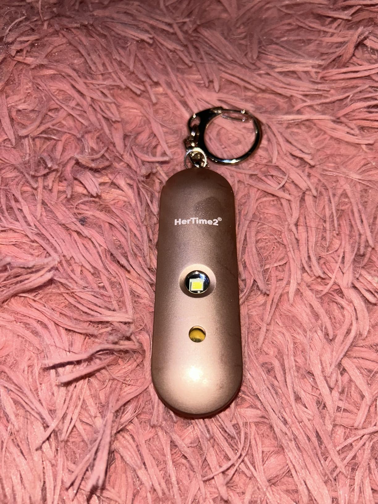 HerTime2 Personal Safety Alarm for Women - Loud Self Defense Siren, Waterproof Keychain with Strobe Light - Battery Powered, Rose Gold customer photo 2
