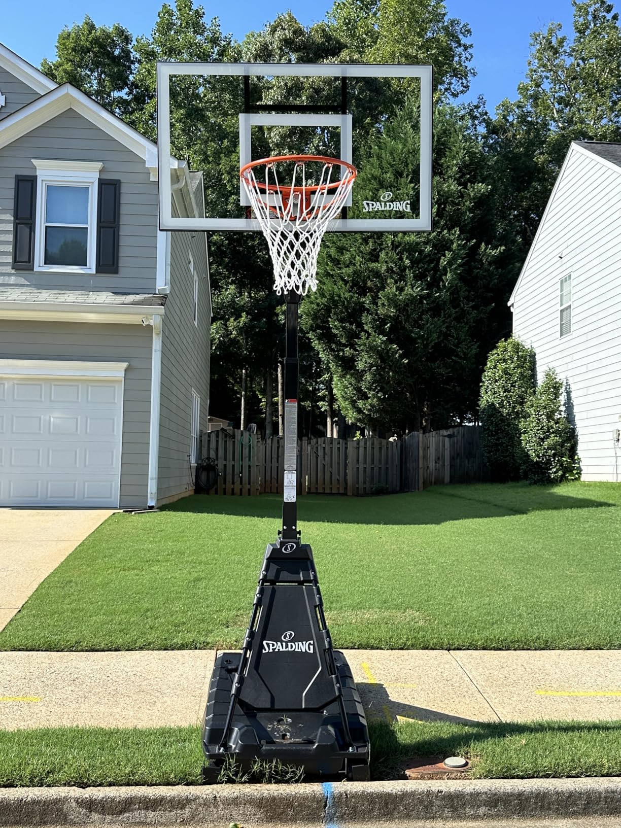 Spalding Momentous EZ Assembly Portable Adjustable Outdoor Basketball Hoop - Assembles in 30 Minutes or Less customer photo 2