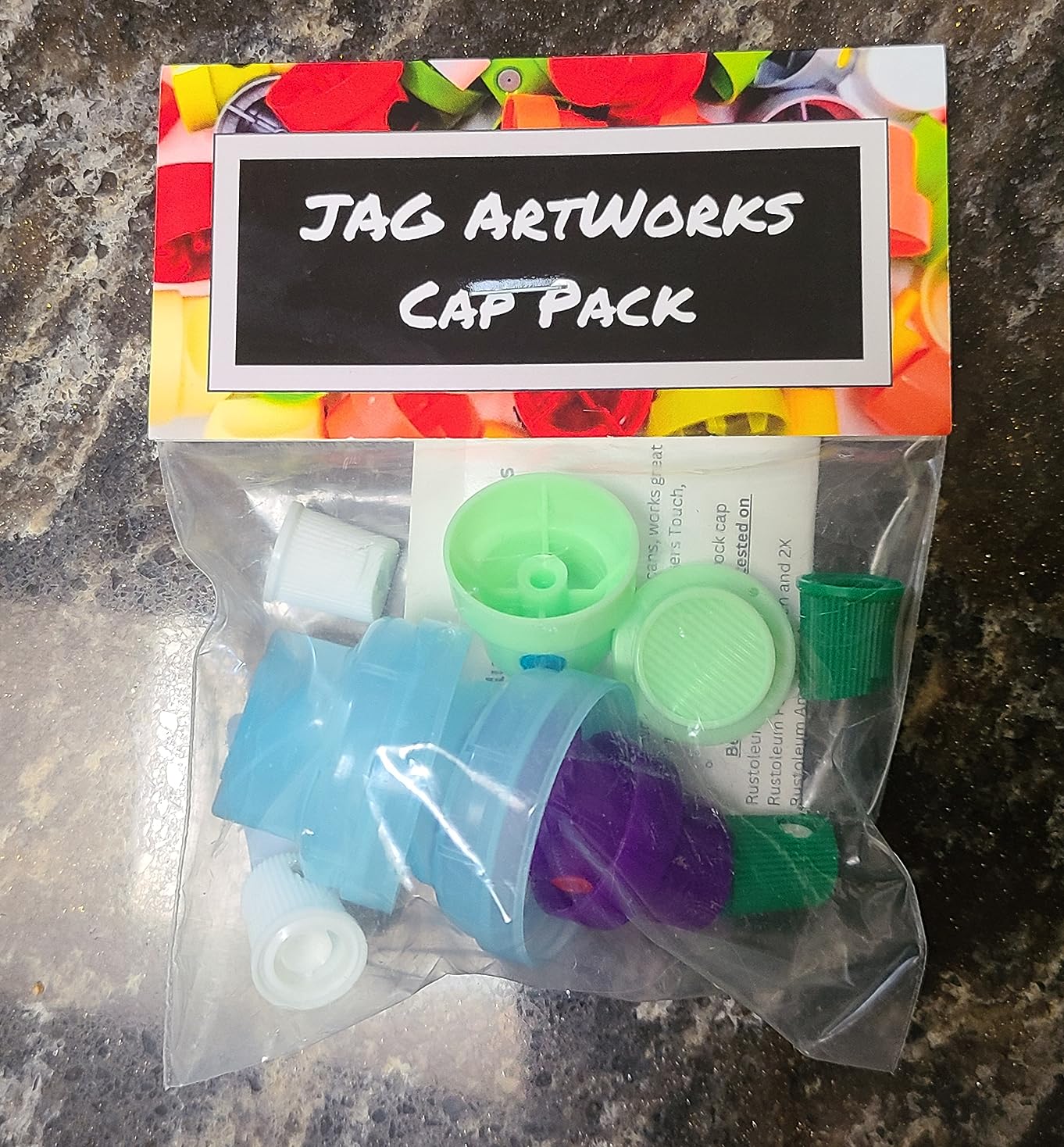 Replacement Female Spray Paint Caps for Rusto Variety Pack (10) customer photo 2