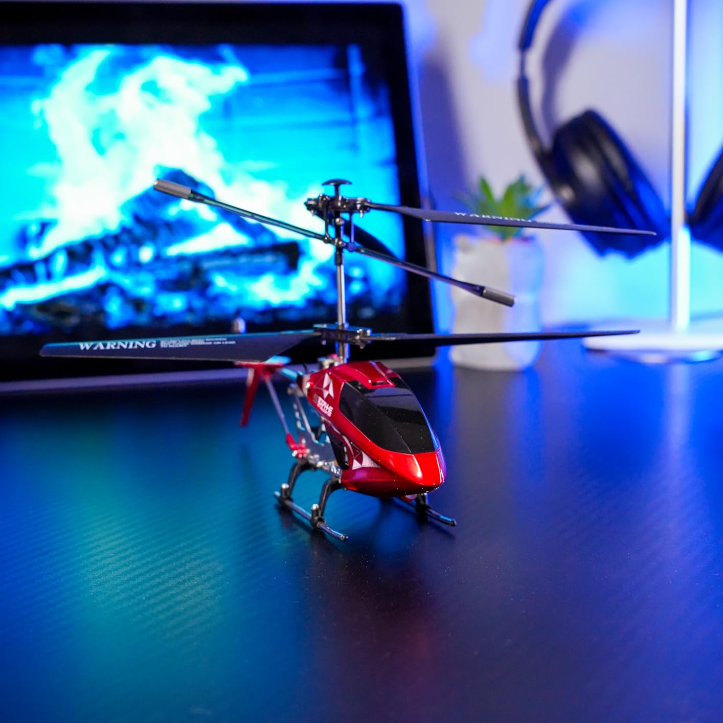 SYMA Remote Control Helicopter, S107H-E RC Helicopter with One Key take Off/Landing, High & Low Speed and Durable Alloy Design, Gift Toy for Kids and Beginners customer photo 2