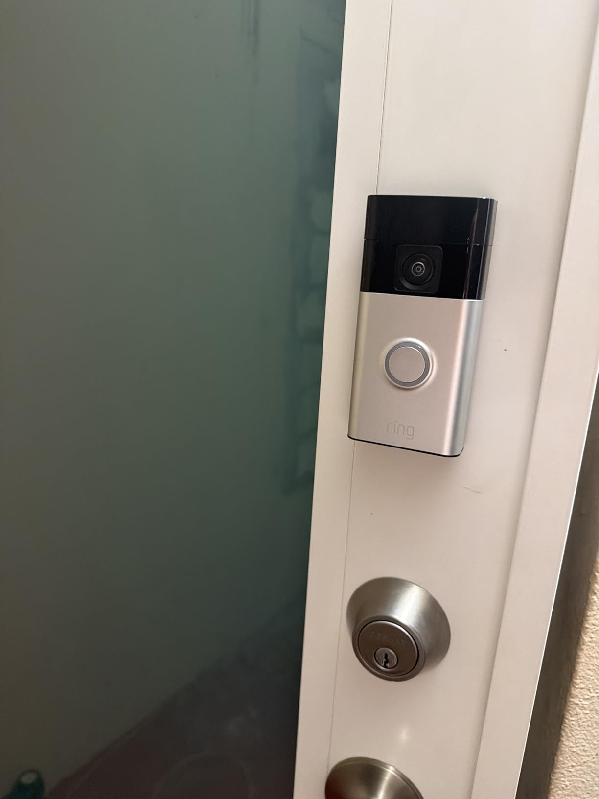 Ring Battery Doorbell, Home or business security with Head-to-Toe video, Live View with Two-Way Talk, and Motion Detection & Alerts, Venetian Bronze customer photo 2