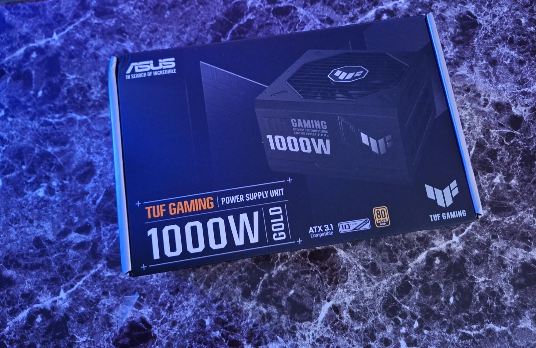 ASUS TUF Gaming 1000W Gold ATX 3.0 Compatible Fully Modular Power Supply, 80+ Gold Certified, Military-Grade Components, Dual Ball Bearing, Axial-tech Fan, PCB Coating, 10 Year Warranty customer photo 2