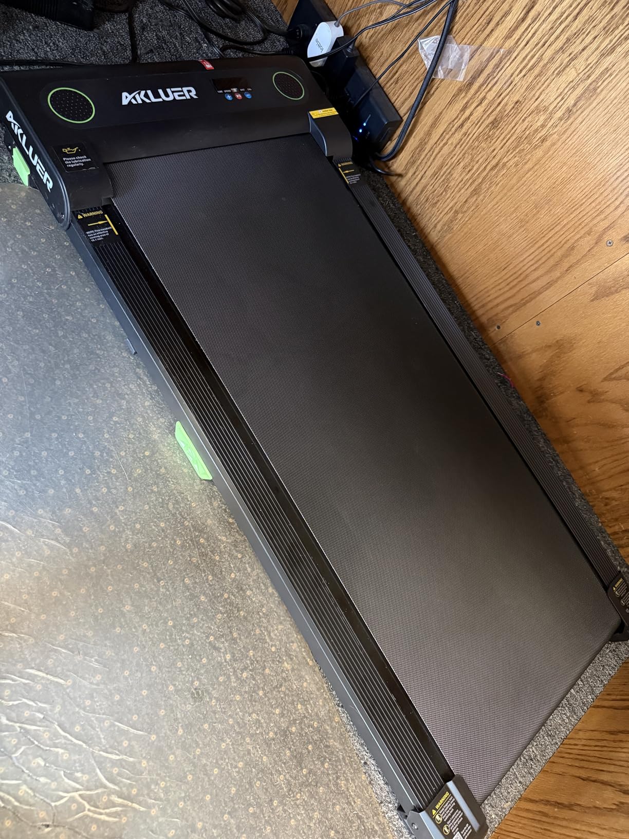 Walking Pad with Incline, Akluer Incline Treadmills for Home, 2.5 HP Under Desk Treadmill Small with Remote Control, Walking Pad Small Treadmill with LED Display customer photo 1