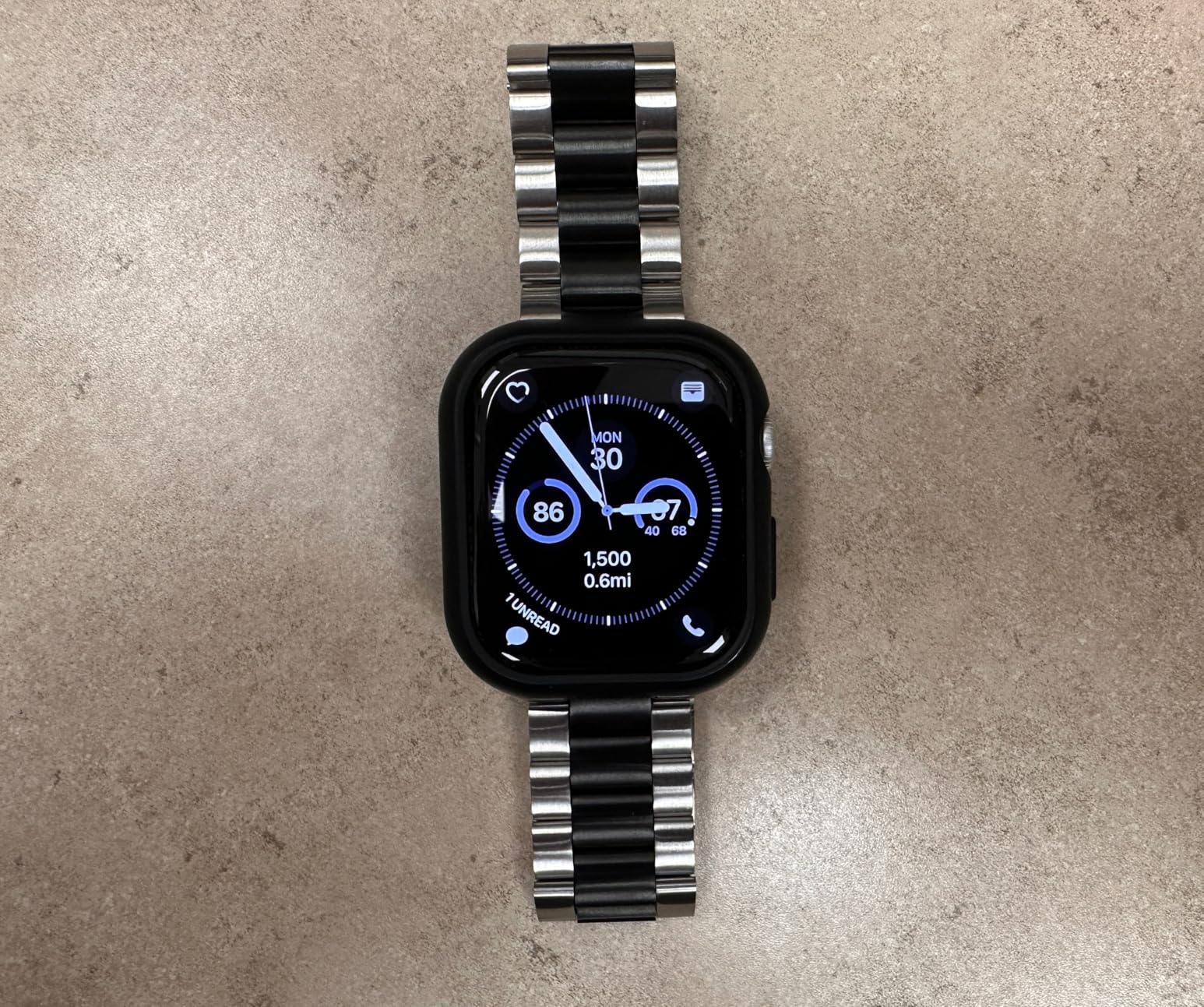 SUNFWR Compatible with Apple Watch Band 44mm 45mm 42mm 46mm 49mm, Stainless Steel Metal iWatch Band for Apple Watch Series 11/10/9/8/7/6/5/4/3/2/1/SE customer photo 2