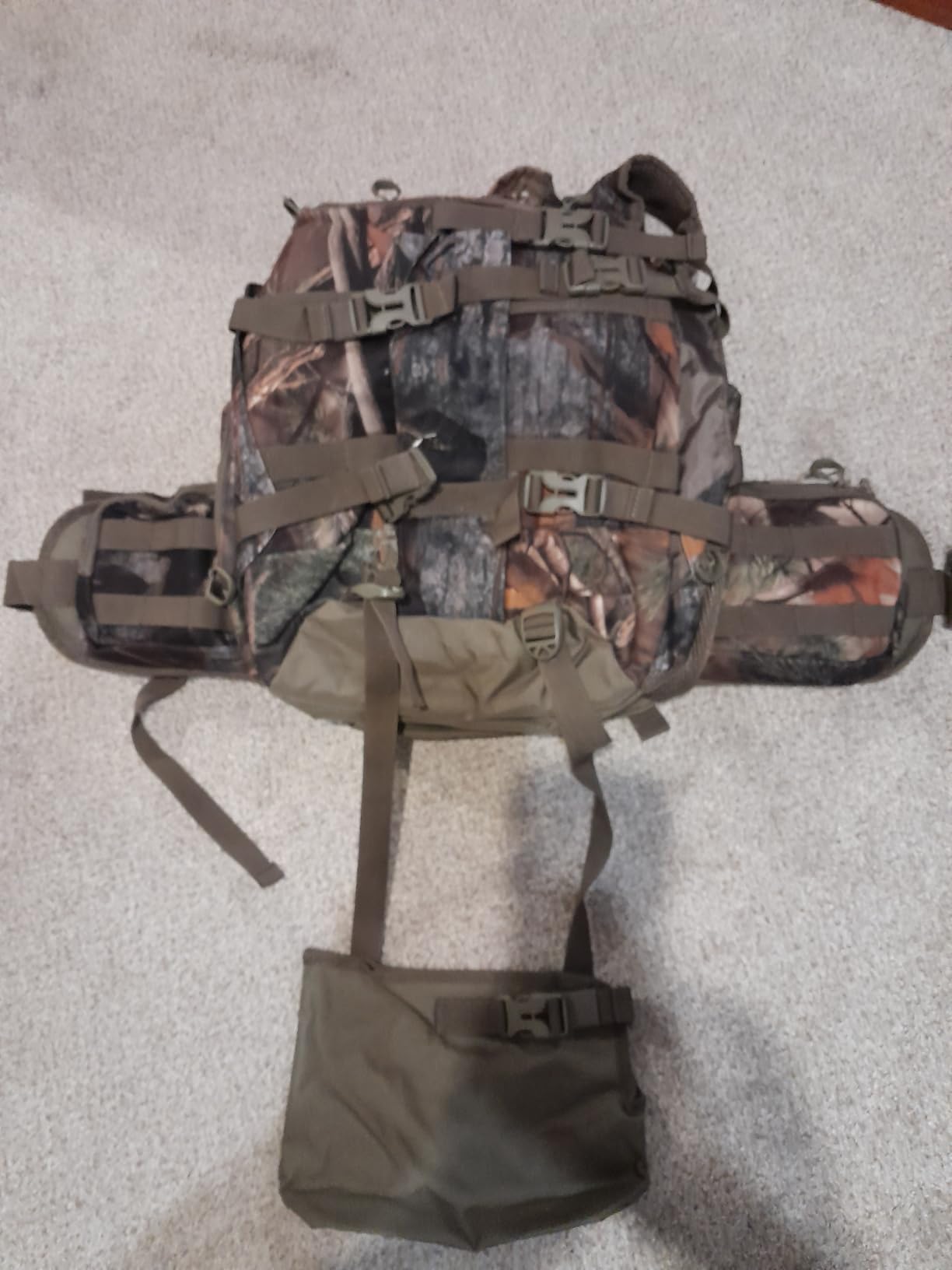 BLISSWILL Large Hunting Backpack with padded weapon for Bow Rifle Hunting Gear Accessories 40L(New leaf camouflage) customer photo 2