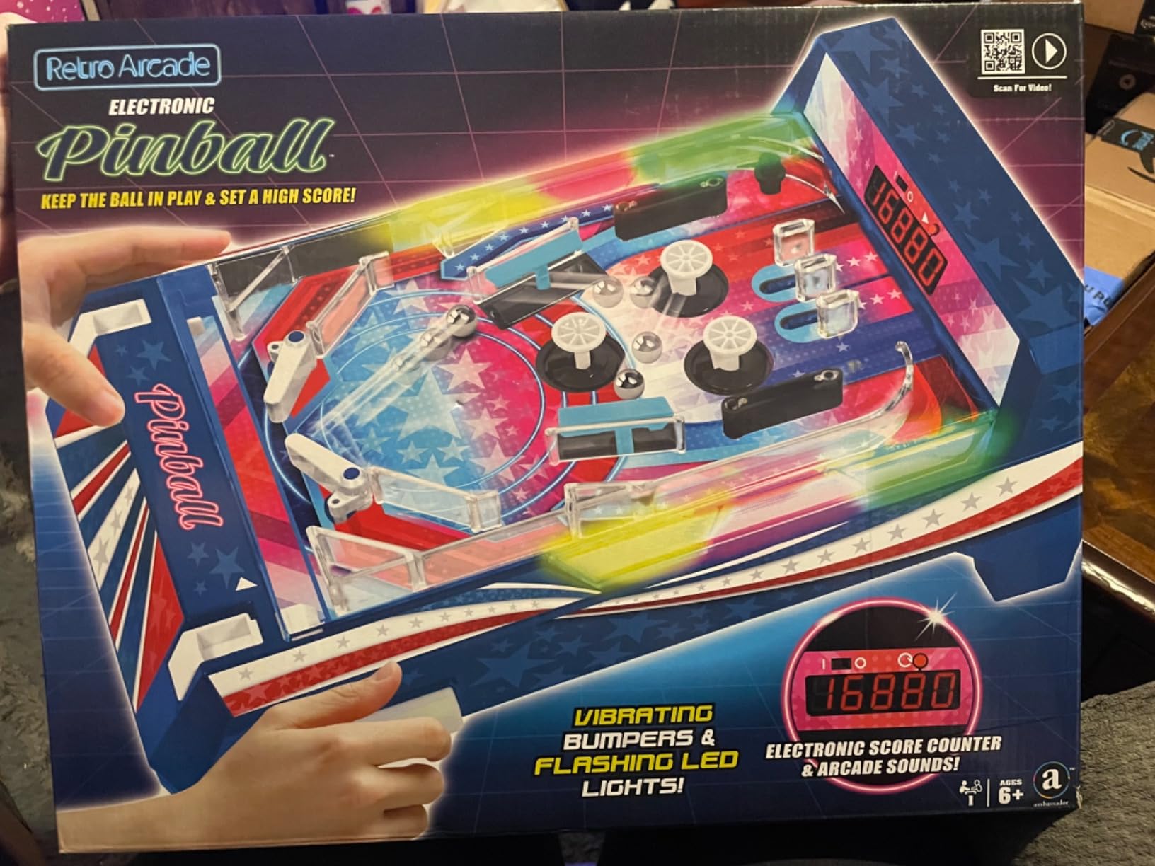 Merchant Ambassador Retro Arcade Electronic: Pinball - Tabletop Game customer photo 1