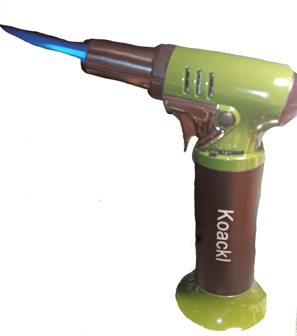 KOACKL Refillable Butane Torch with Fuel Gauge & Safety Lock - Adjustable Flame - Perfect for Welding, Resin Art, & More - One-handed Operation (Butane Gas Not Included) customer photo 1