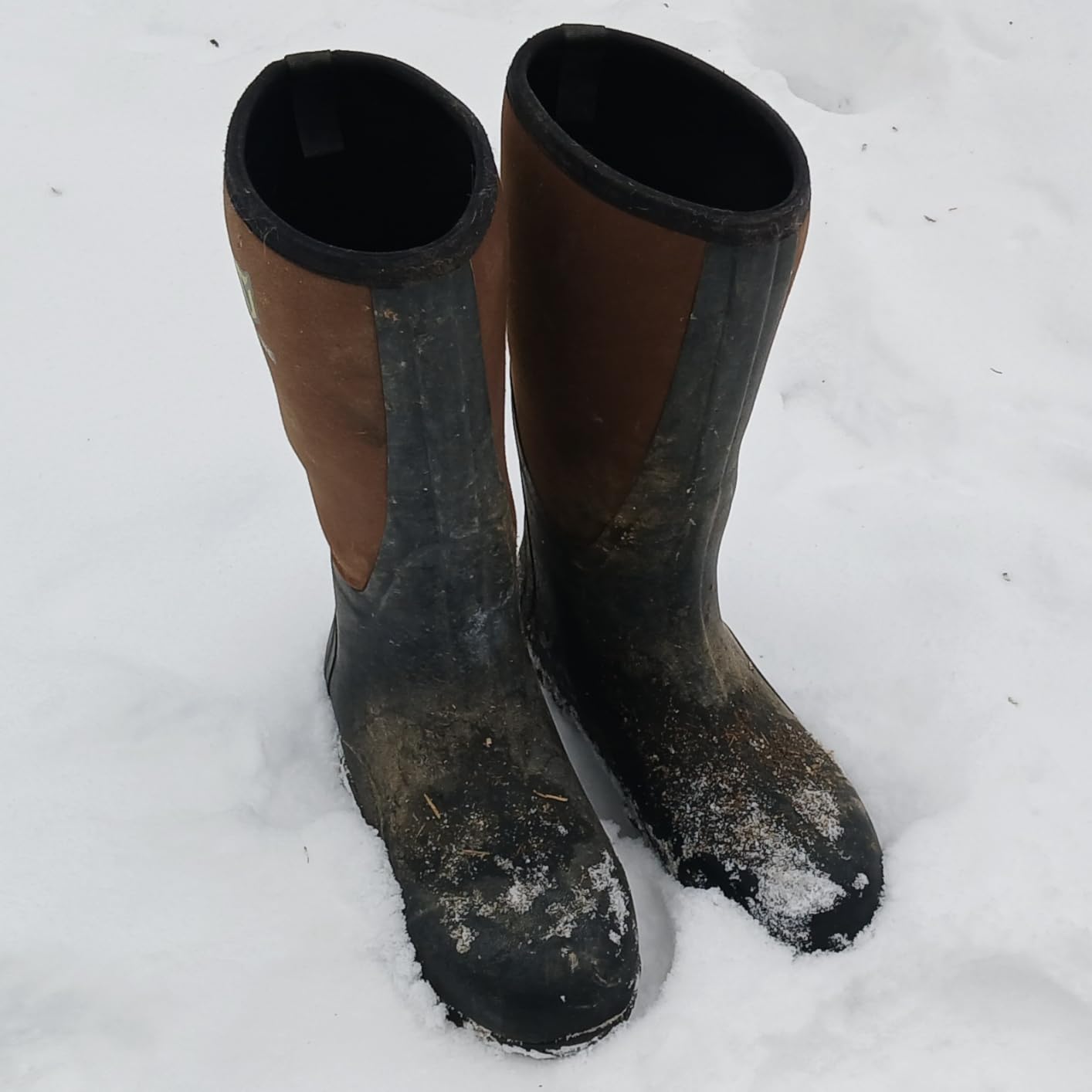 Rubber Boots for Men Multi-Season, Waterproof Rain Boots with Steel Shank, 6mm Neoprene customer photo 2