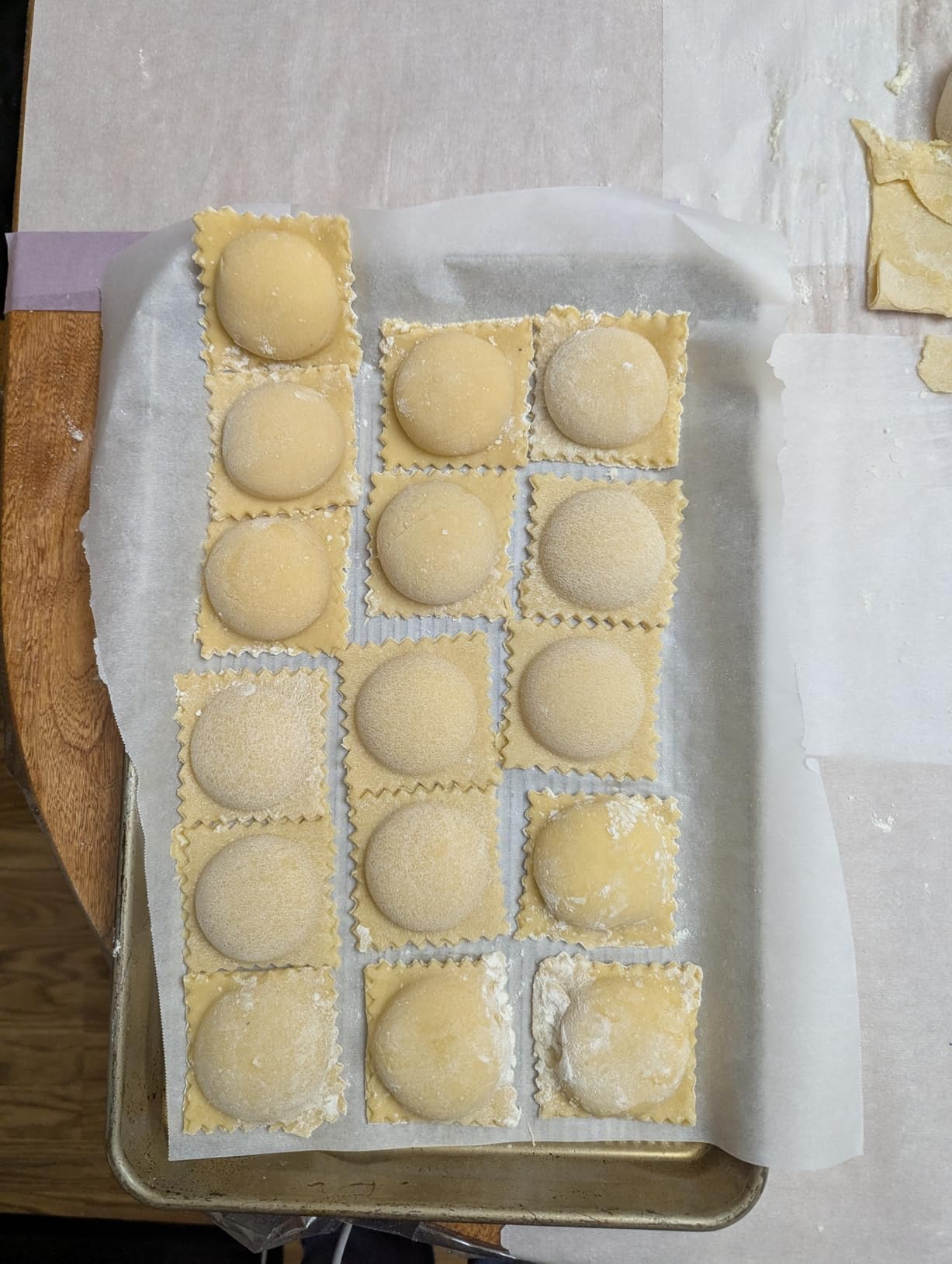 IMPRESA Jumbo Ravioli Maker & Press - Pack of 2, White 2.5-Inch - 12 XL Pasta Squares & Pasta Making Kit - Dishwasher-Safe Plastic & Manual Dough Maker customer photo 1