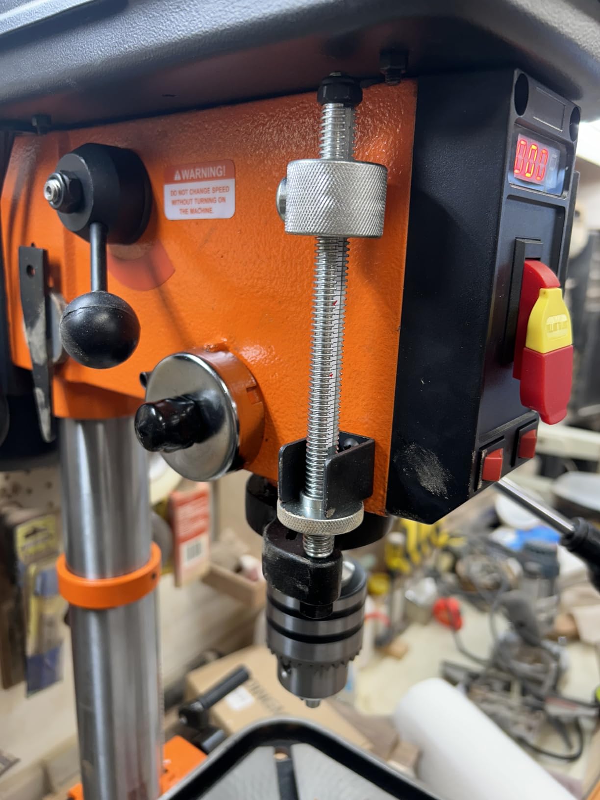 VEVOR 12 in Benchtop Drill Press, Variable Speed with Laser Work Light customer photo 1