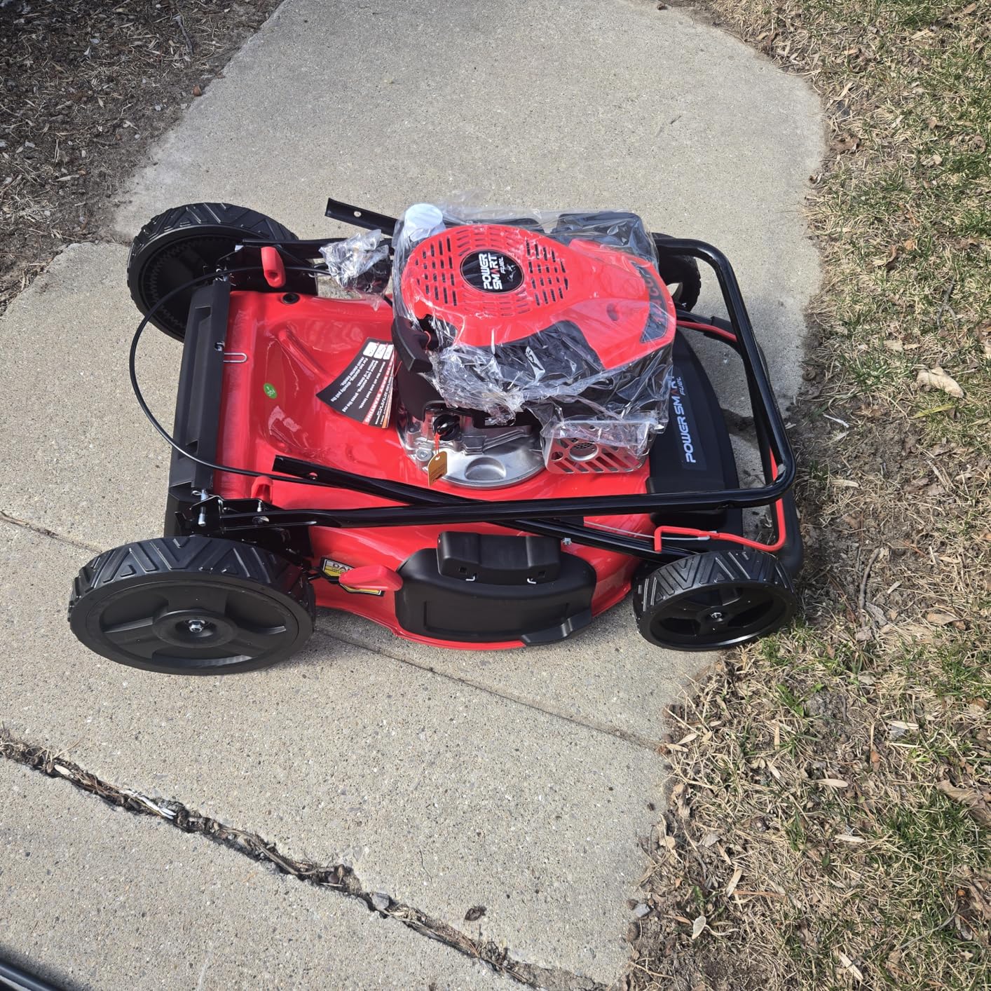 PowerSmart EasyGlide 21-Inch Gas Lawn Mower, 144cc 4-Stroke OHV Engine, Push Walk-Behind, 3-in-1 Mulch/Bag/Side Discharge, Steel Deck, 6 Height Adjustment customer photo 2