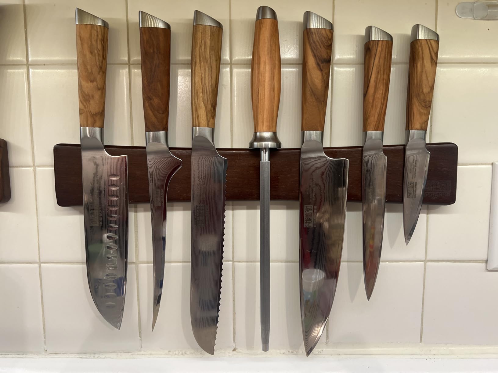 HOSHANHO Damascus Kitchen Knife Set 3-Piece, Ultra Sharp 8