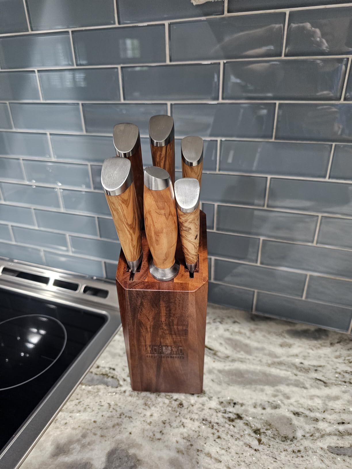 HOSHANHO Damascus Kitchen Knife Set 3-Piece, Ultra Sharp 8