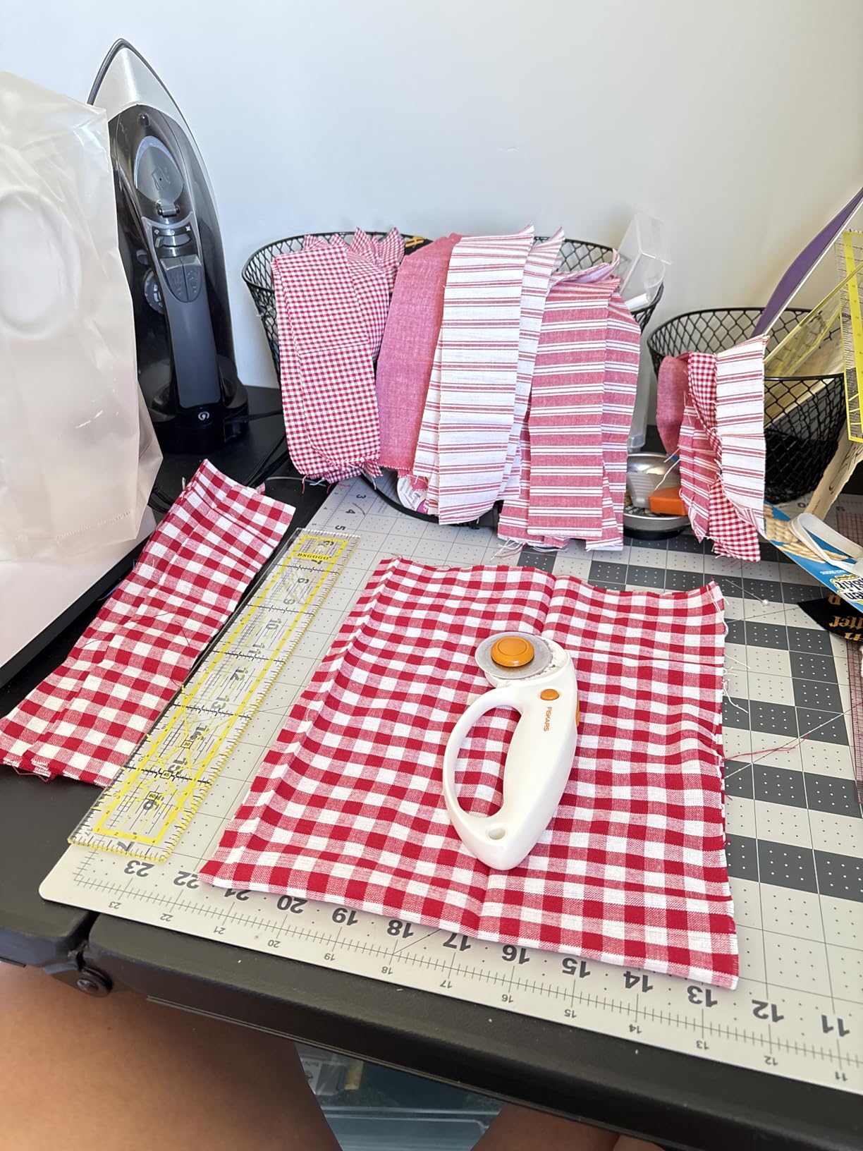 Quilting Rulers, 7 Piece Acrylic Ruler, Fabric Cutting Ruler (12.5