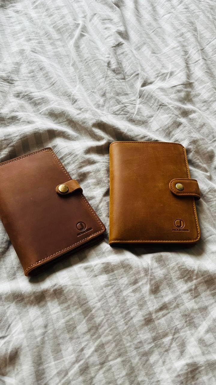 Leather Passport Holder, Handmade Passport cover, Travel Wallet Cover Case for Men and Women, Leather Travel Documents Organizer Protector, JC107 customer photo 2