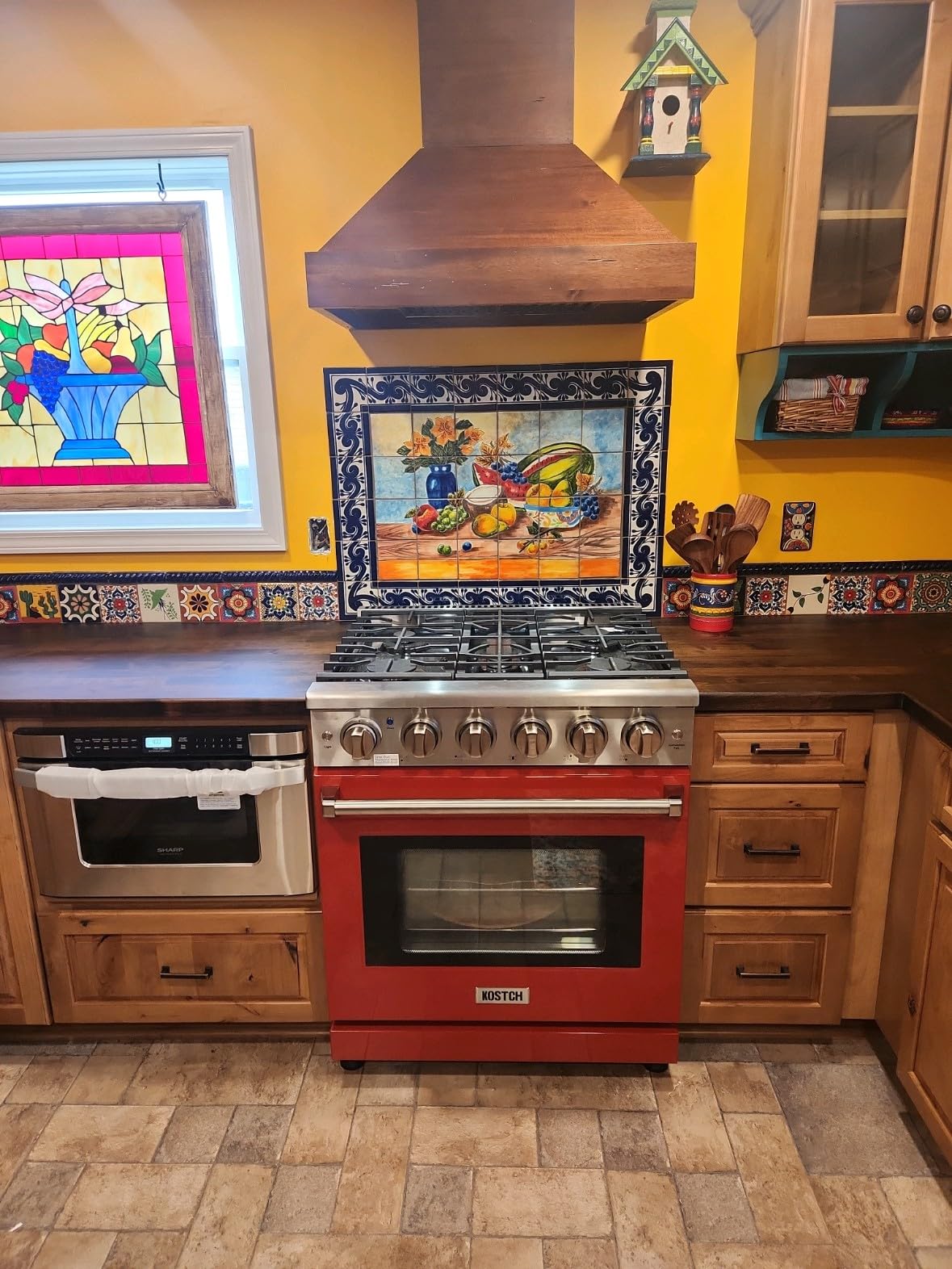 KOSTCH 30 inch Professional Freestanding Pro-Style Natural Gas Range or Liquid Propane Gas Range with 5 Burners, 4.55 cu.ft. Oven Capacity, in Stainless Steel - KOS-30RG03M (Red) customer photo 1