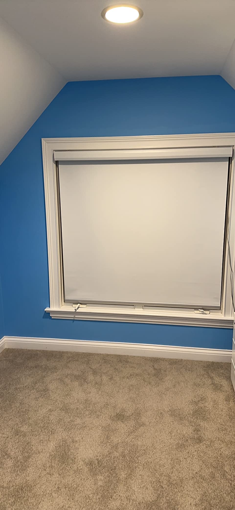 Graywind Smart Blackout Roller Shades Work with Alexa Google WiFi Hardwired Triple Weaved Fabric Motorized Blinds Remote Window Shades, Custom Size (Cloudy Grey) customer photo 2