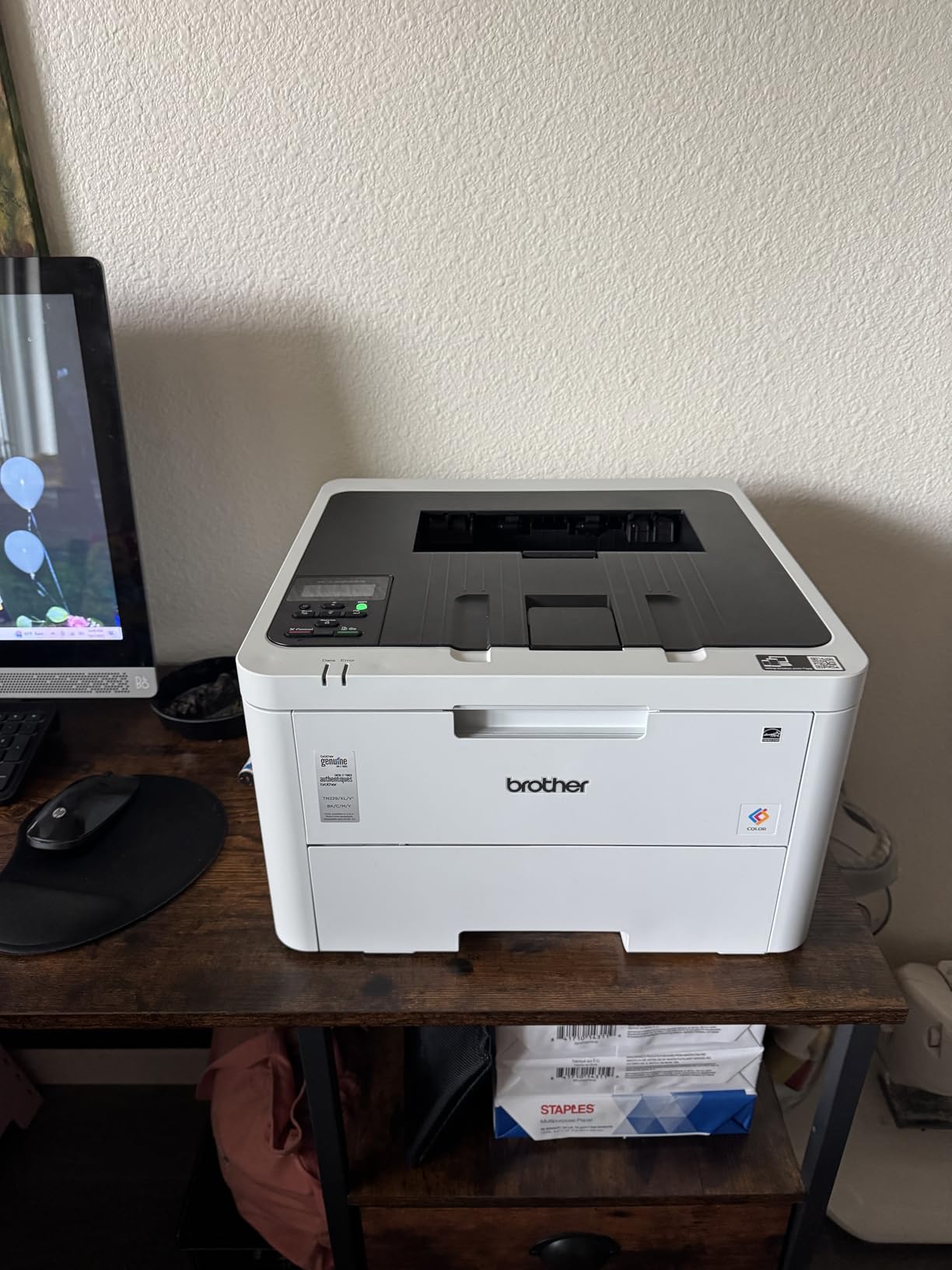 Brother Color Laser Printer HL-L3220CDW with Wireless Printing Fast 19 PPM Output, Duplex Feature, Mobile Device Compatible, 250-Sheet Paper Tray for Professional Home Office Printing customer photo 1