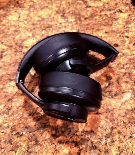 Picun B8 Bluetooth Headphones, 120H Playtime Headphone Wireless Bluetooth with 3 EQ Modes, Low Latency, Hands-Free Calls, Over Ear Headphones for Travel Home Office Cellphone PC Black customer photo 1