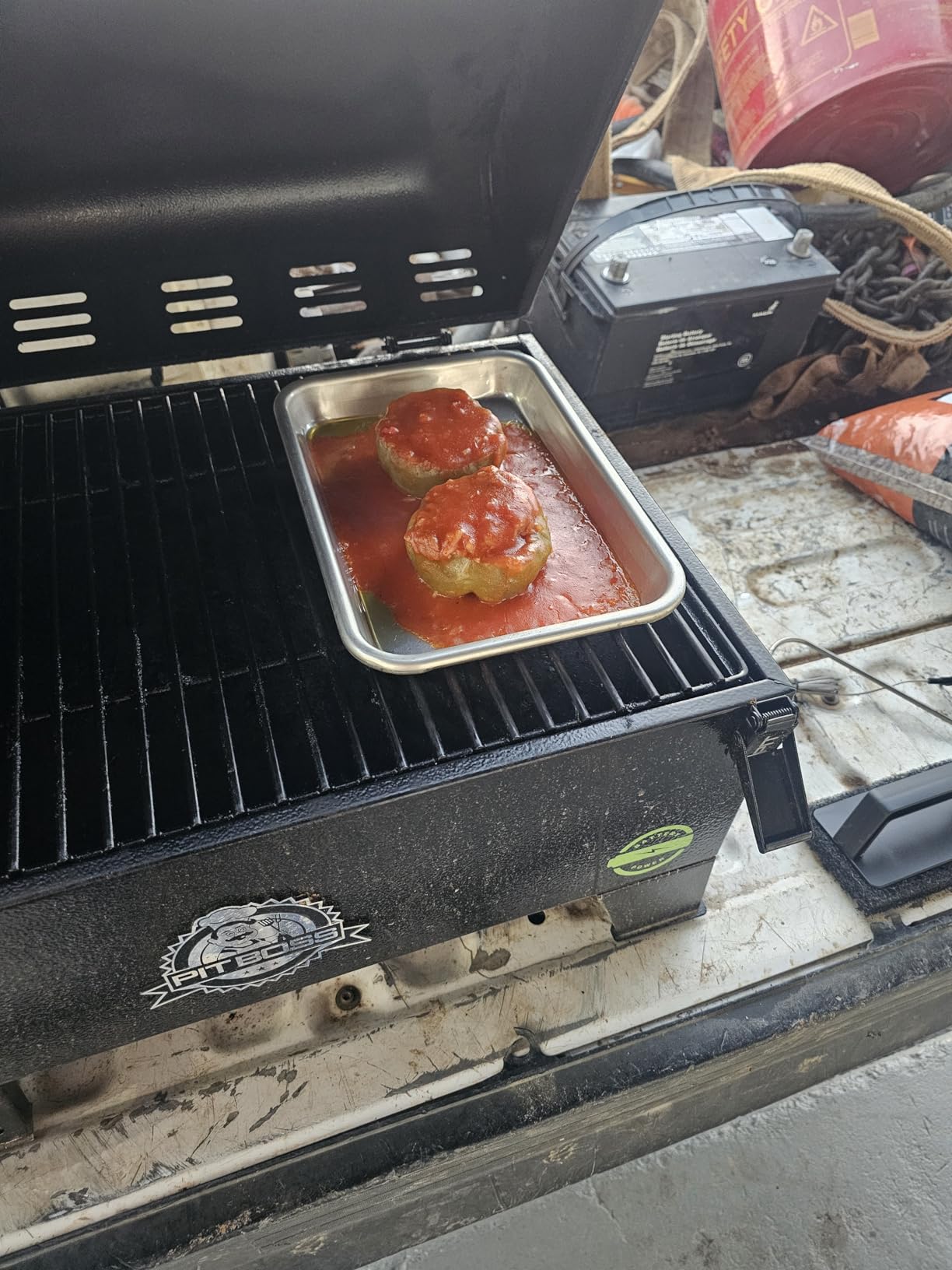 Pit Boss Portable Battery Powered Wood Pellet Grill customer photo 2