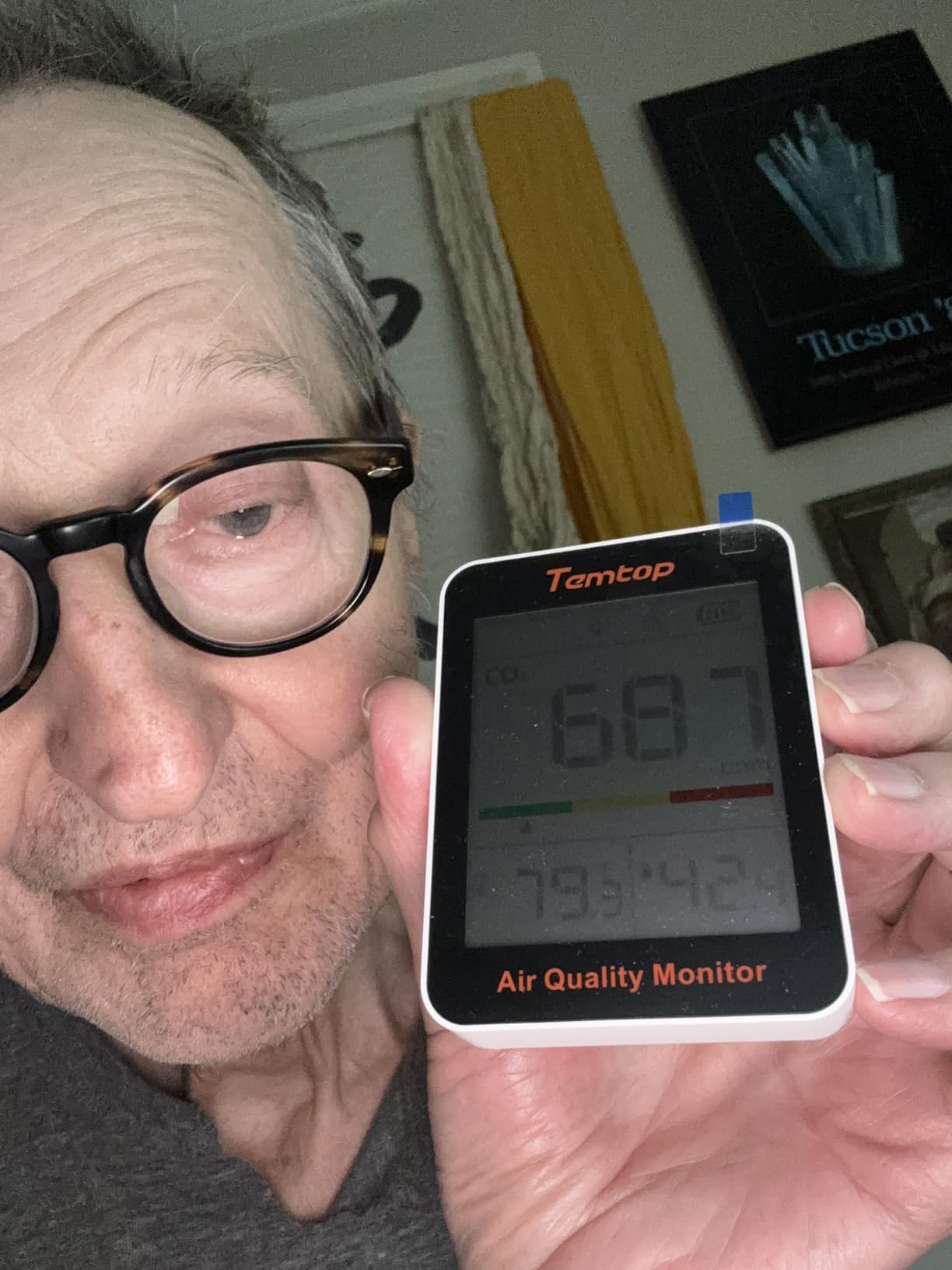 Temtop CO2 Monitor Indoor Air Quality Monitor Portable CO2 Meter, CO2, Temperature, Humidity Home, Office or School customer photo 2