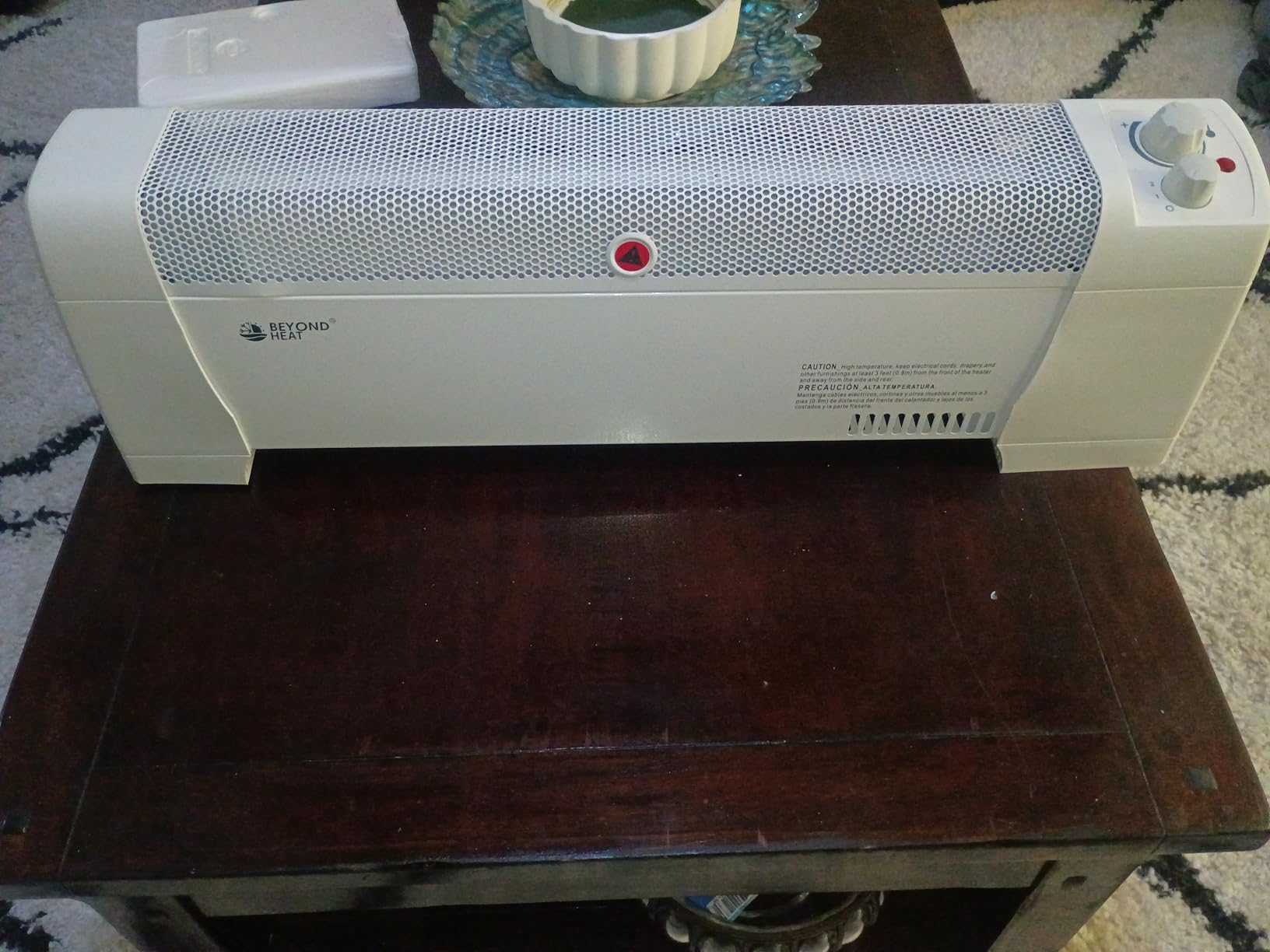 BEYOND HEAT Electric Baseboard Heater, 1500W Convection Heater with Adjustable thermostat and Overheat Protection, Silent Operation for indoor use, White customer photo 1