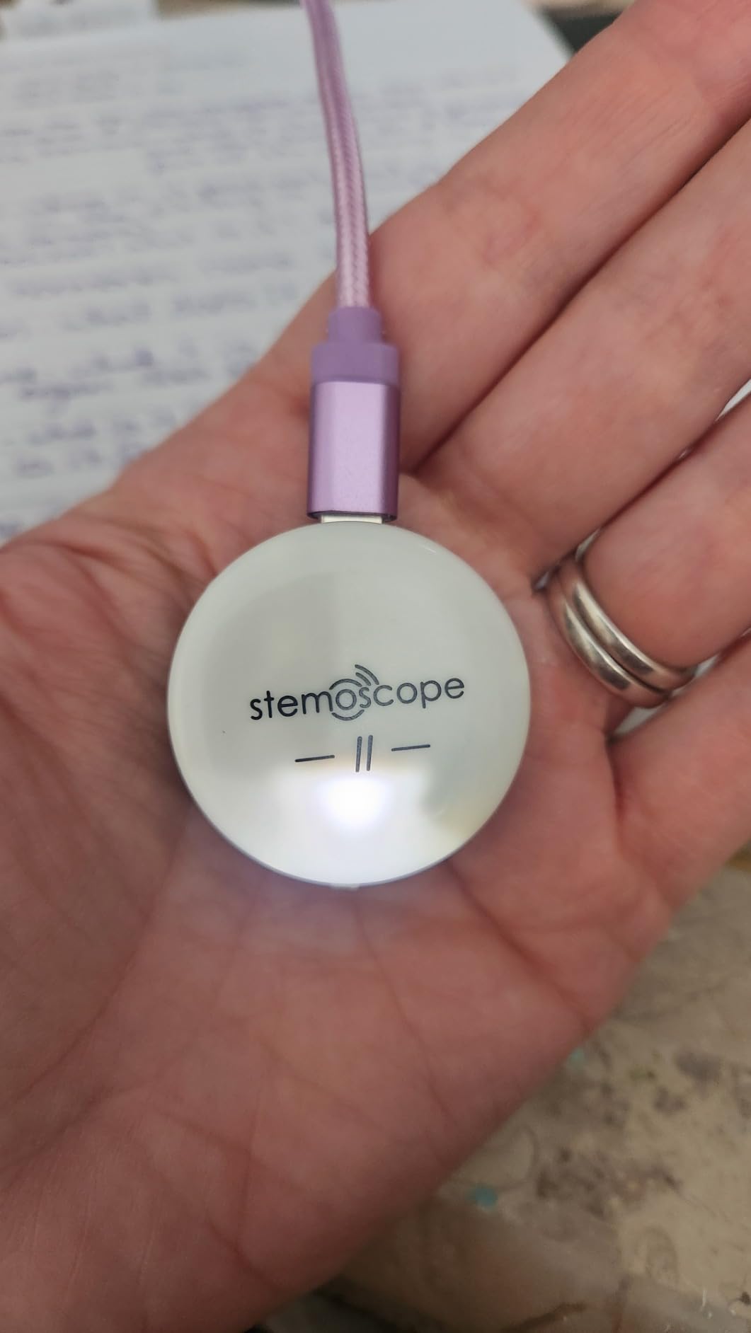 Stemoscope II Smart Bluetooth Stethoscope - Listen to and Record Heart Rhythms and Lung Sounds - Digital Stethoscope customer photo 1