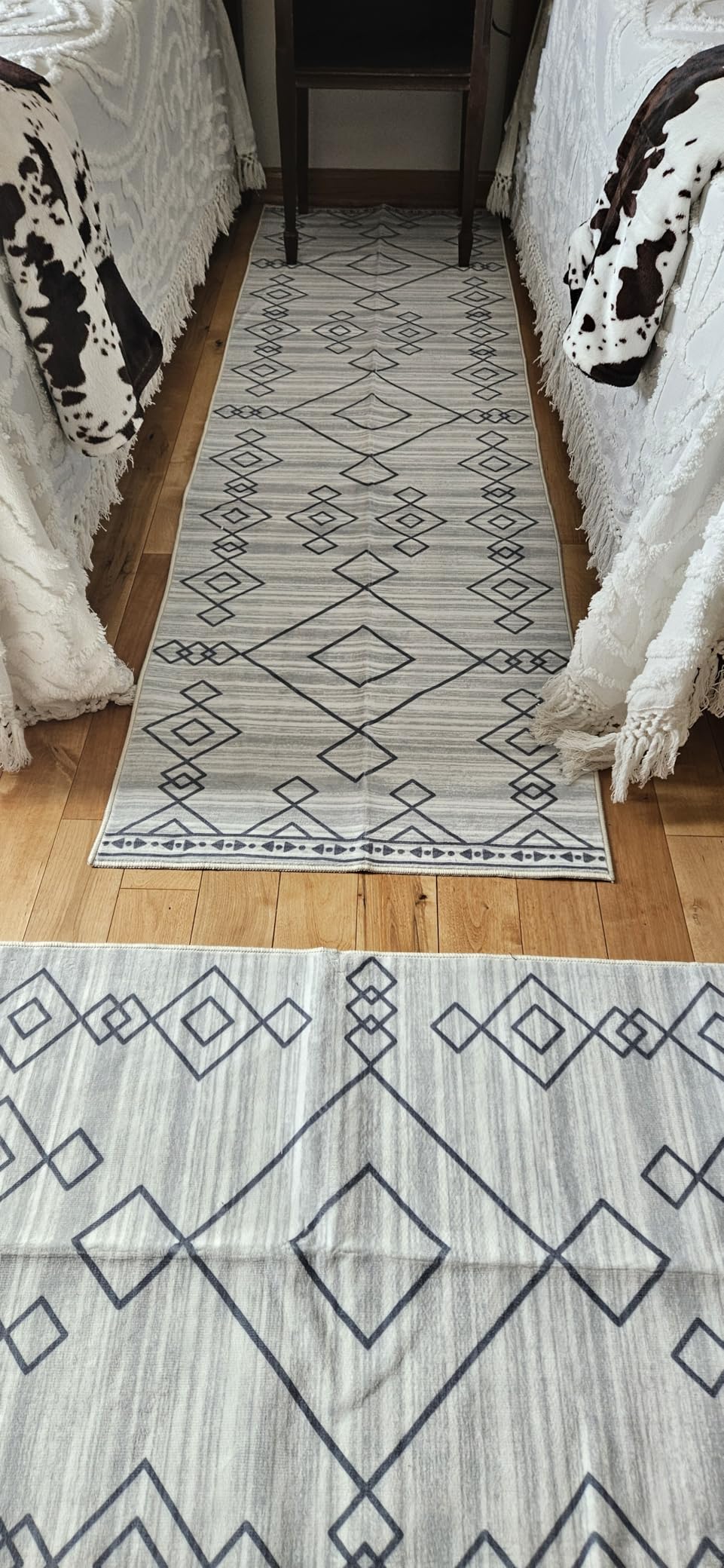 vivorug Grey Runner Rug 2x10 Machine Washable Rug with Non-Slip Backing, Ideal for Kitchen Hallway Entryway Laundry Room - Modern Abstract, Durable, Easy Clean, Low Pile Carpet Runner customer photo 1
