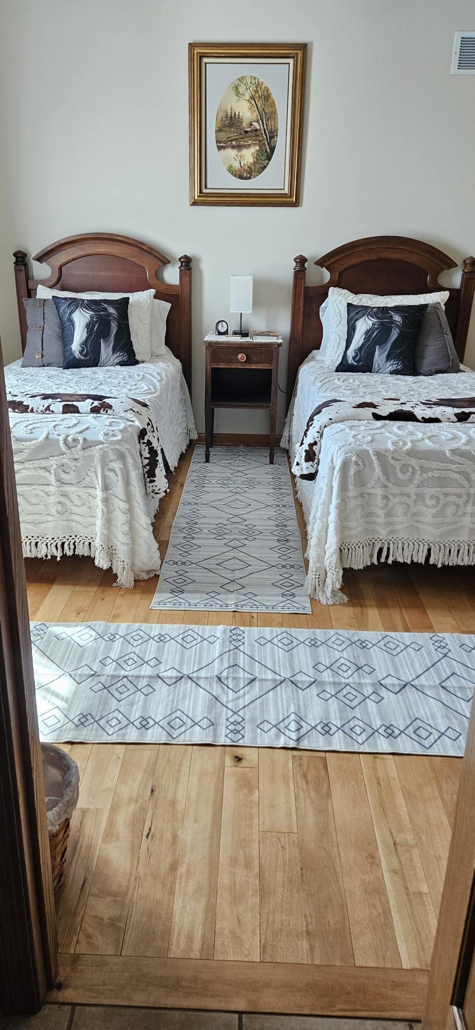 vivorug Grey Runner Rug 2x10 Machine Washable Rug with Non-Slip Backing, Ideal for Kitchen Hallway Entryway Laundry Room - Modern Abstract, Durable, Easy Clean, Low Pile Carpet Runner customer photo 2